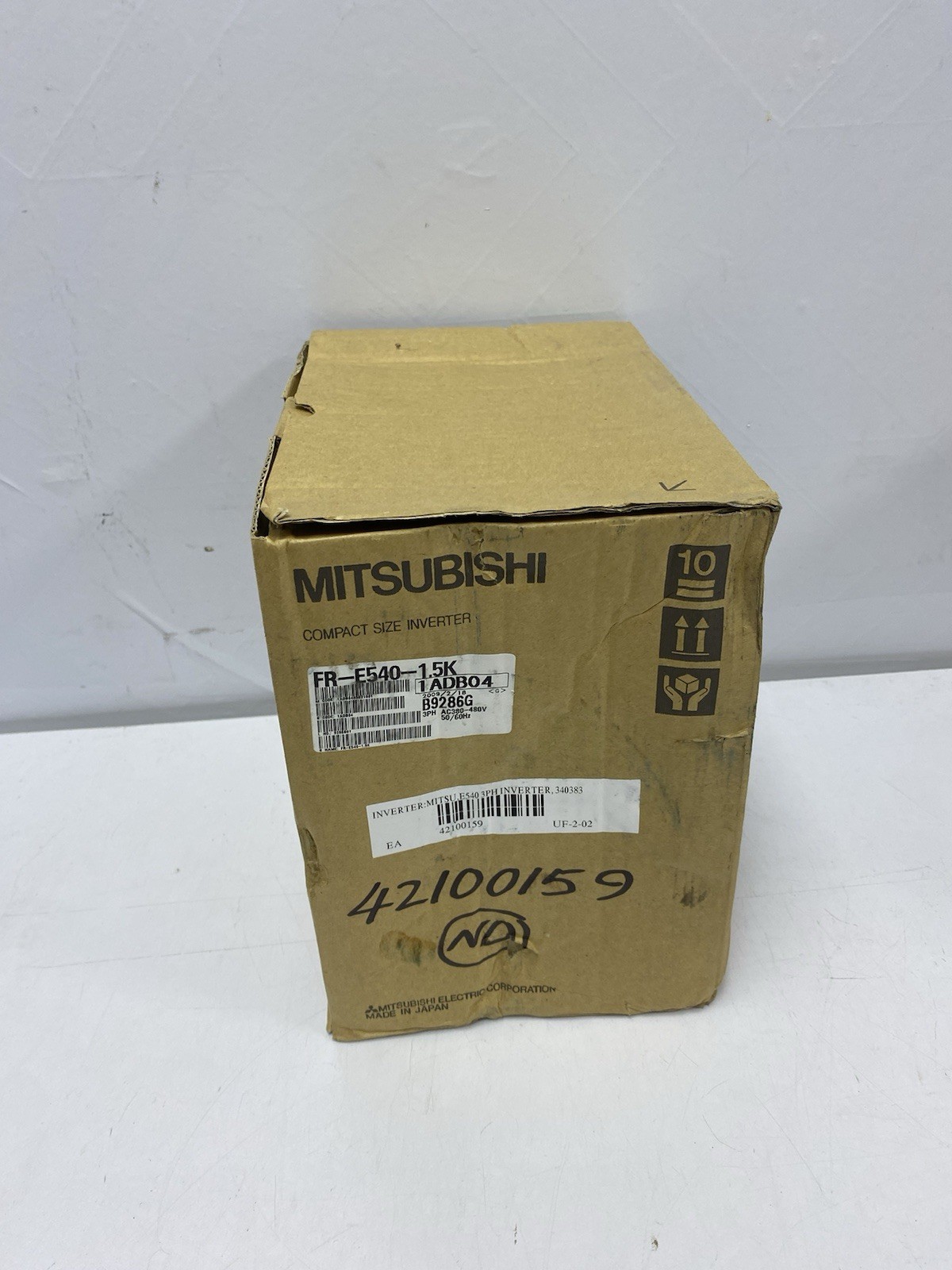 Mitsubishi FR-E540-1.5K 3 Phase Inverter E500 2 HP