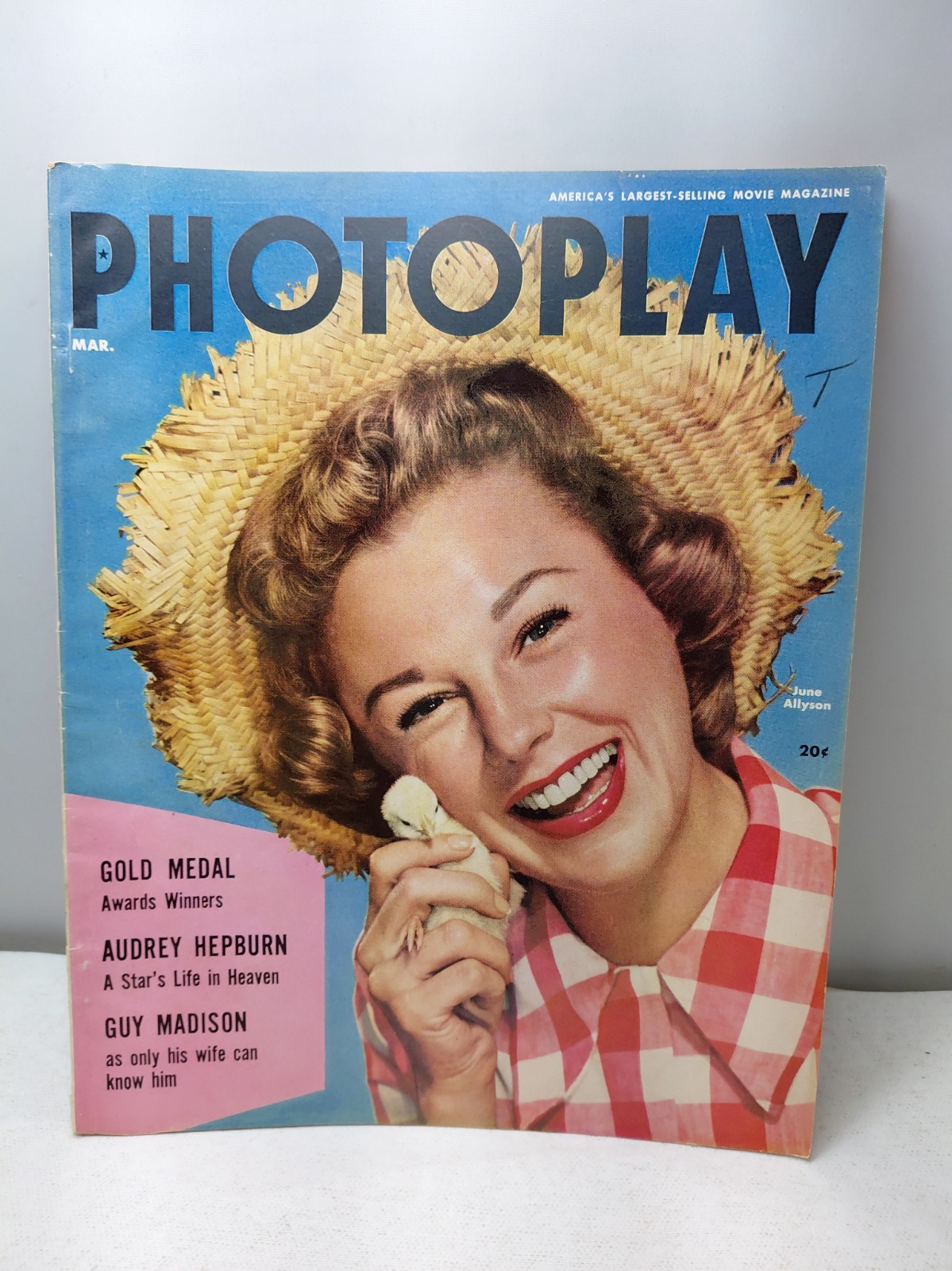 Photoplay Magazine March 1955 June Allyson Audrey Hepburn Guy Madison Tab Hunter Photoplay Magazine March 1955 June Allyson Audrey Hepburn Guy Madison Tab Hunter