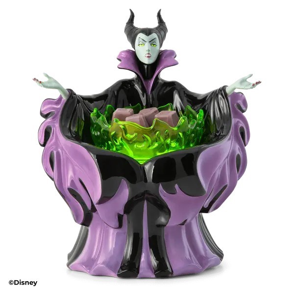 Maleficent Made for Mayhem  Scentsy Warmer and Dark and Devious Scentsy wax bar.