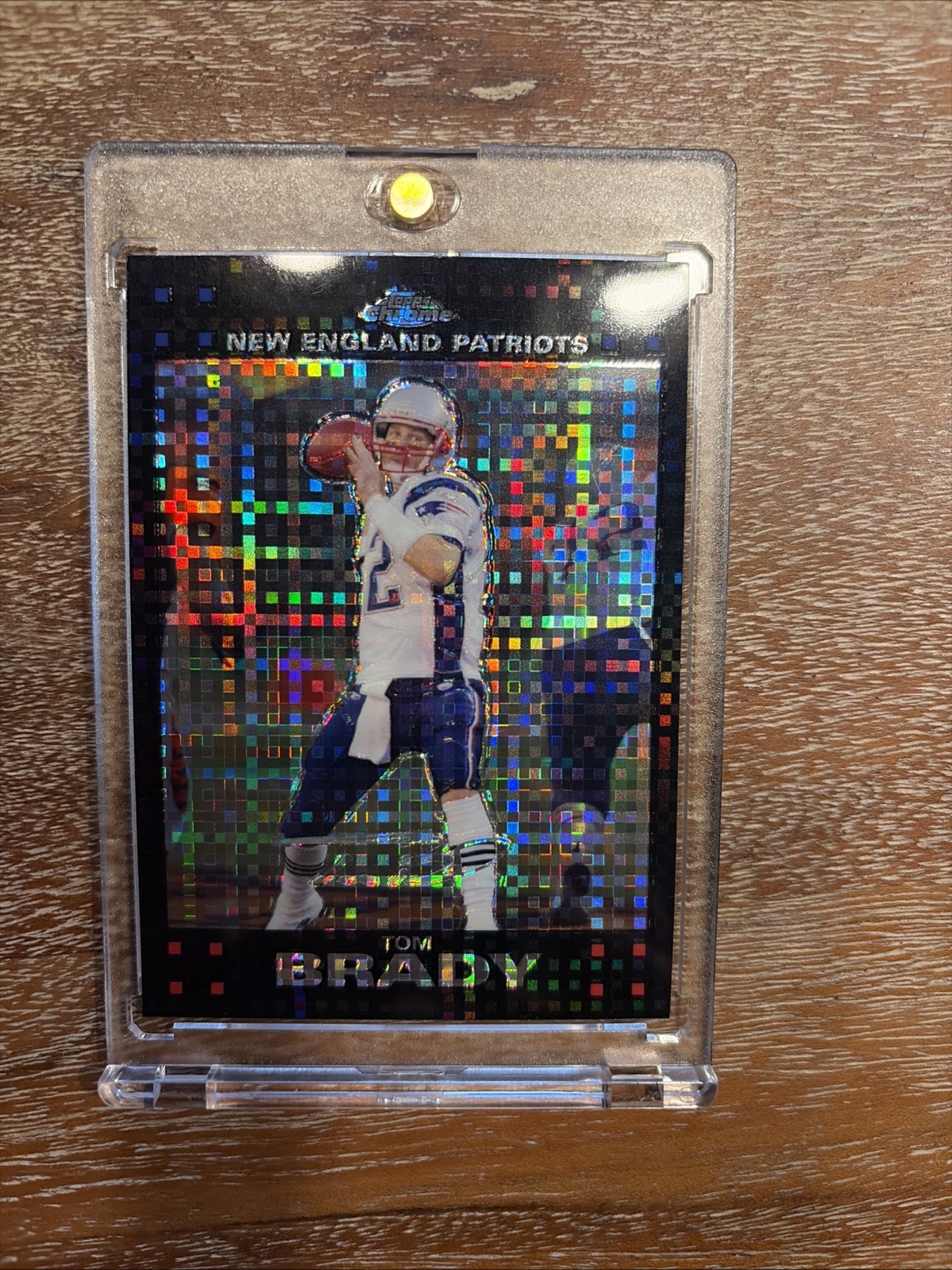 2007 Topps Chrome Tom Brady #TC6 X-Fractor New England Patriots 2007 Topps Chrome Tom Brady #TC6 X-Fractor New England Patriots