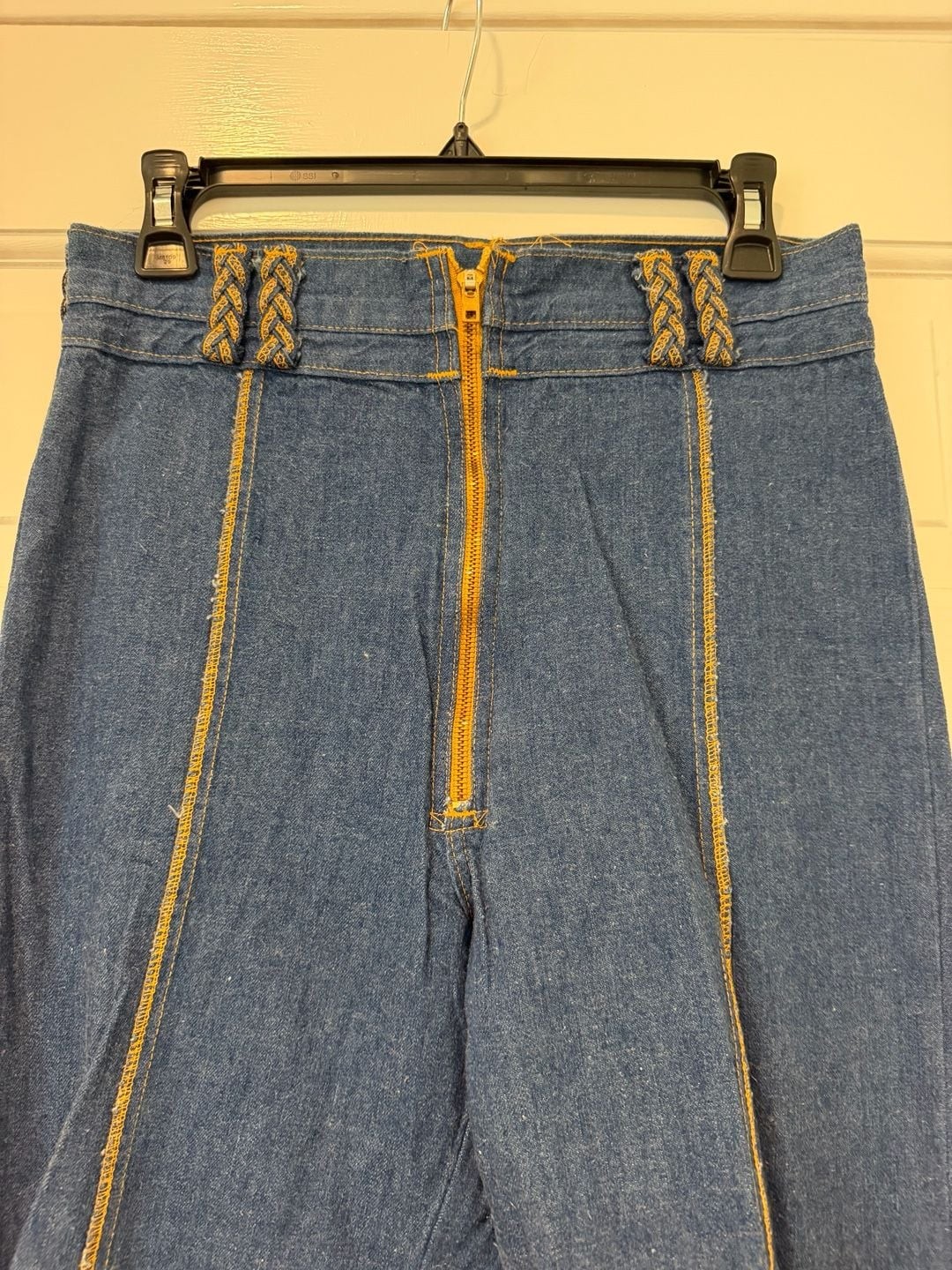 70s Vintage Hipster Classic Denim Jeans .