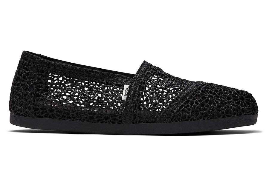 TOMS Women\'s Alpargata Moroccan Crochet Slip-On Shoes with Ortholite insole.BNIB