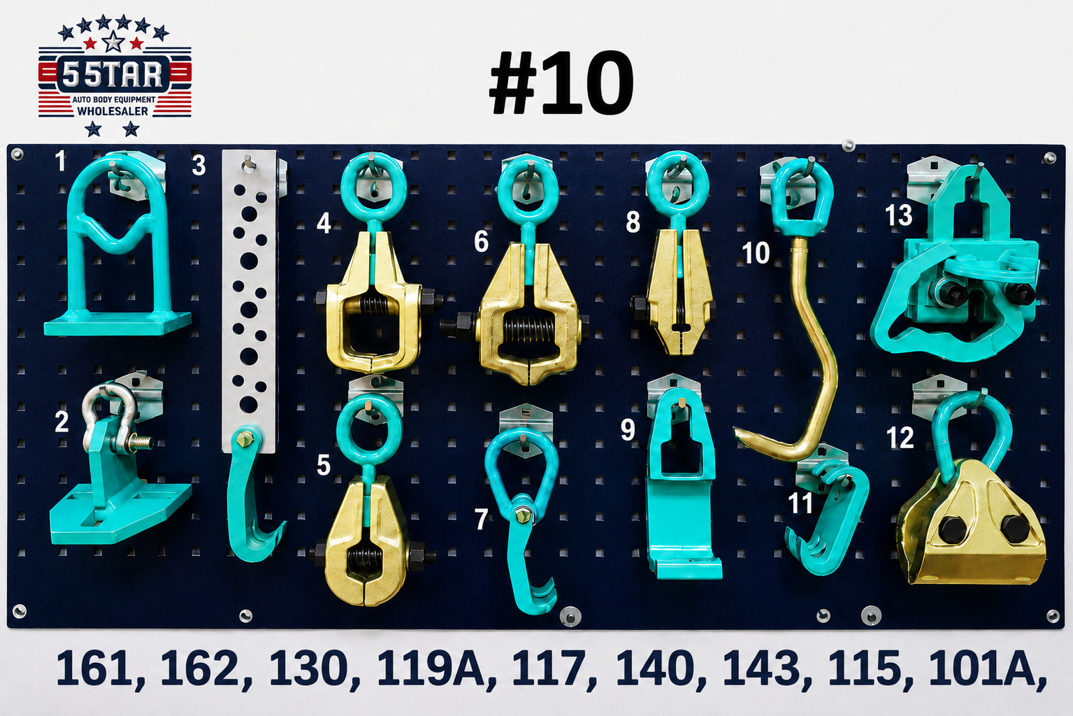 SET#10 HEAVY DUTY AUTO BODY FRAME MACHINE PULLING TOOLS AND CLAMPS SET MEGA PACK