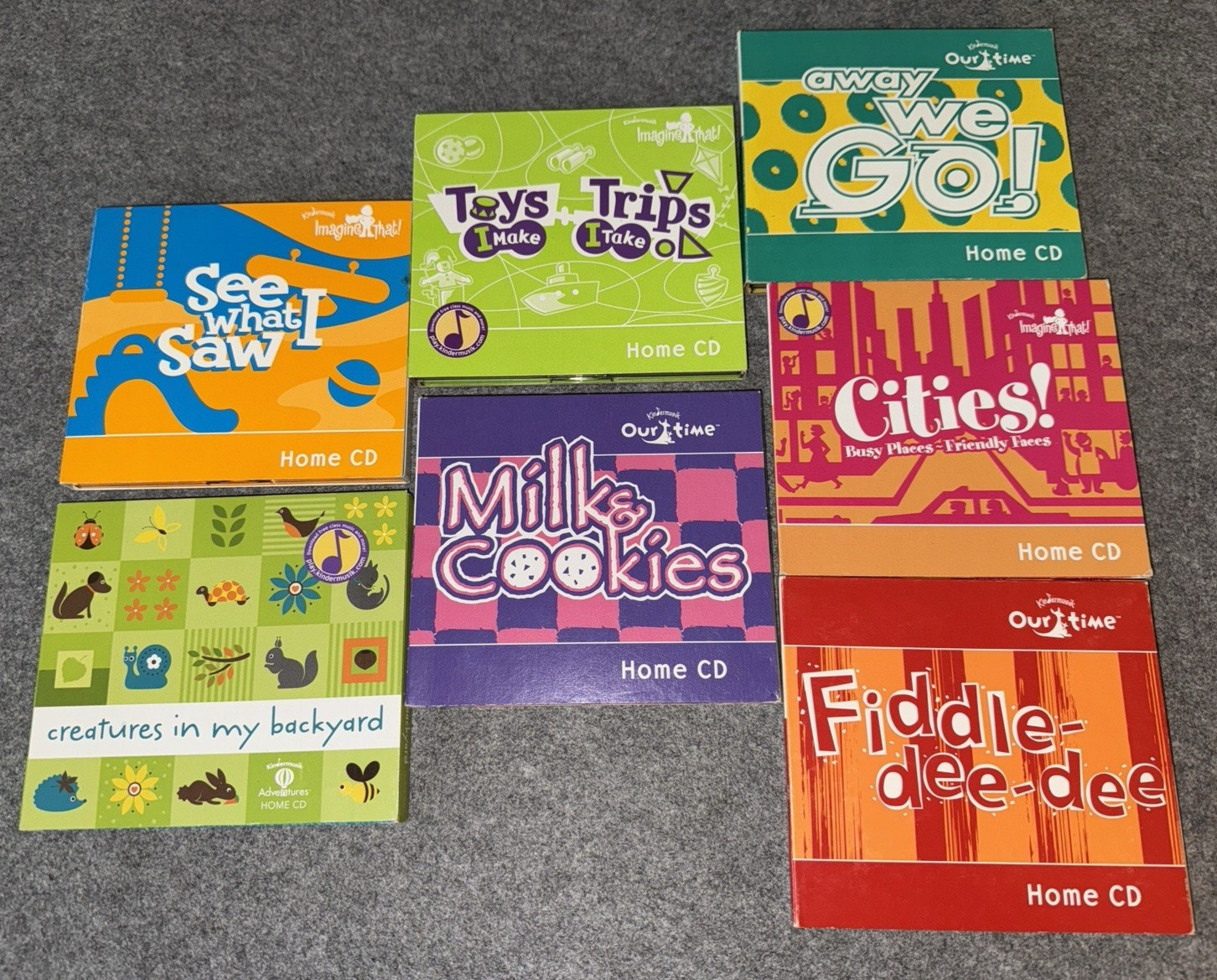 Kindermusik Home CD Lot of 7 Childrens Music Various Titles 384 songs