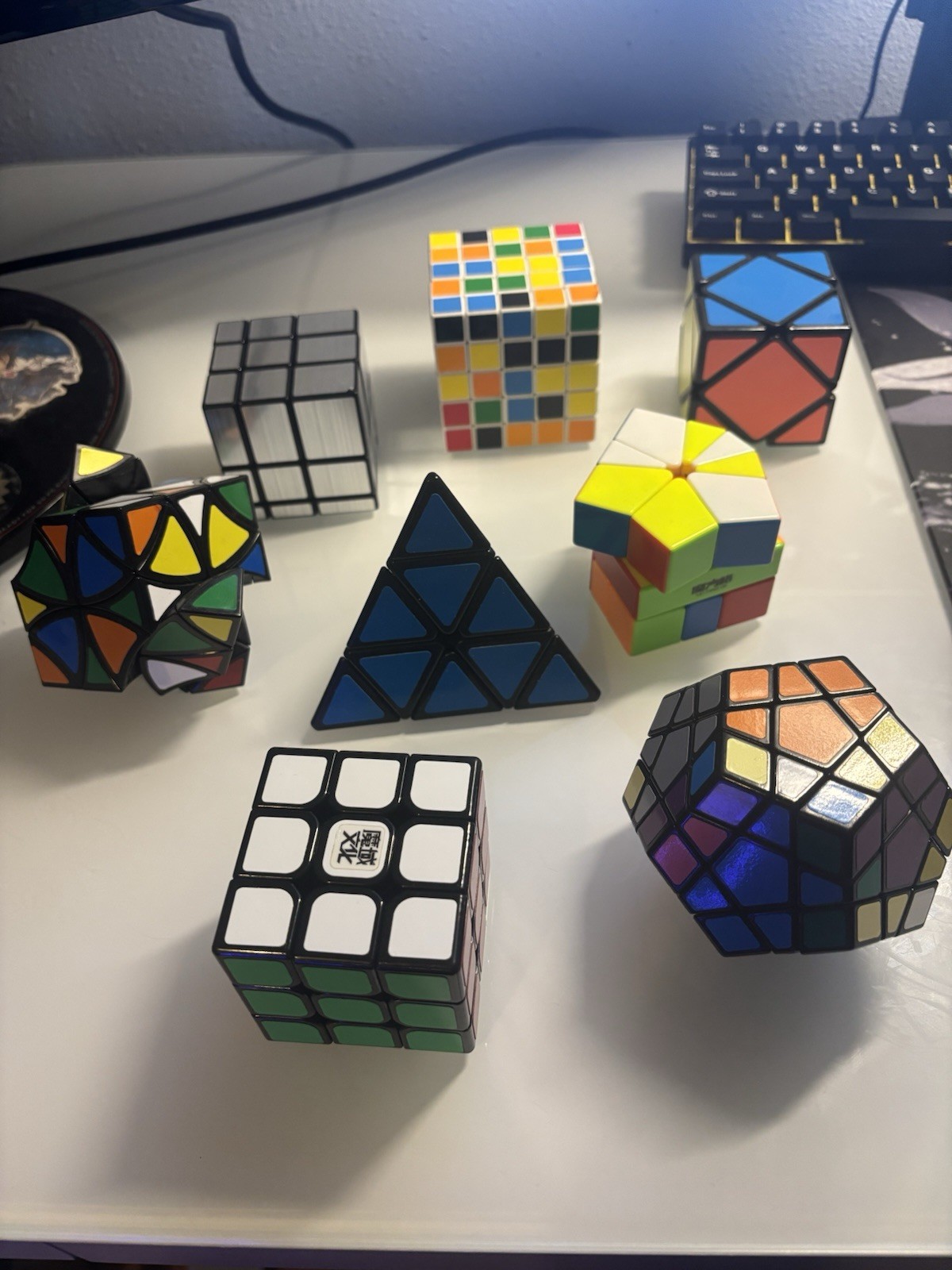 8 Rubix Cube Lot Twisty 3D Puzzles