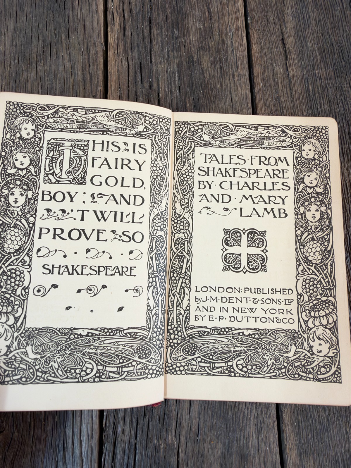 Antique Shakespeare Book - 1913 Tales from Shakespeare by Charles and Mary Lamb