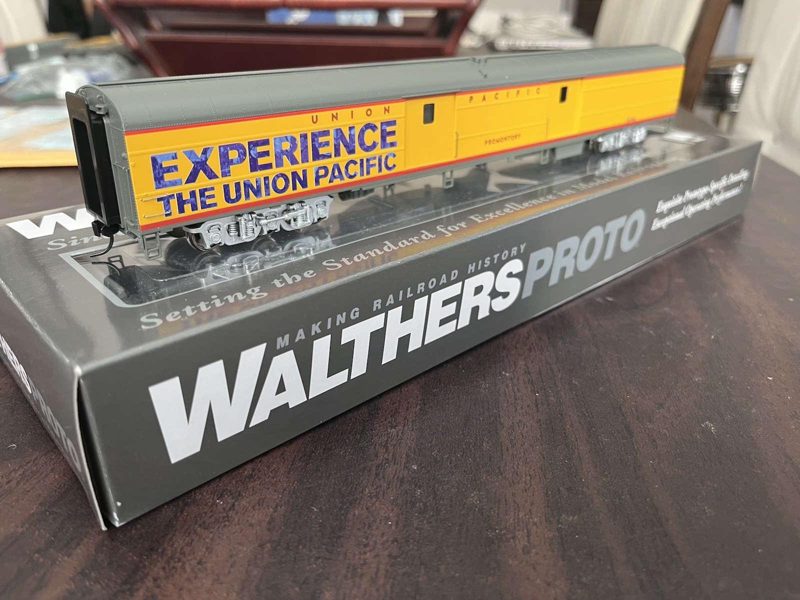 Walthers Experience the Union Pacific Promotory Heritage Passenger Baggage Car