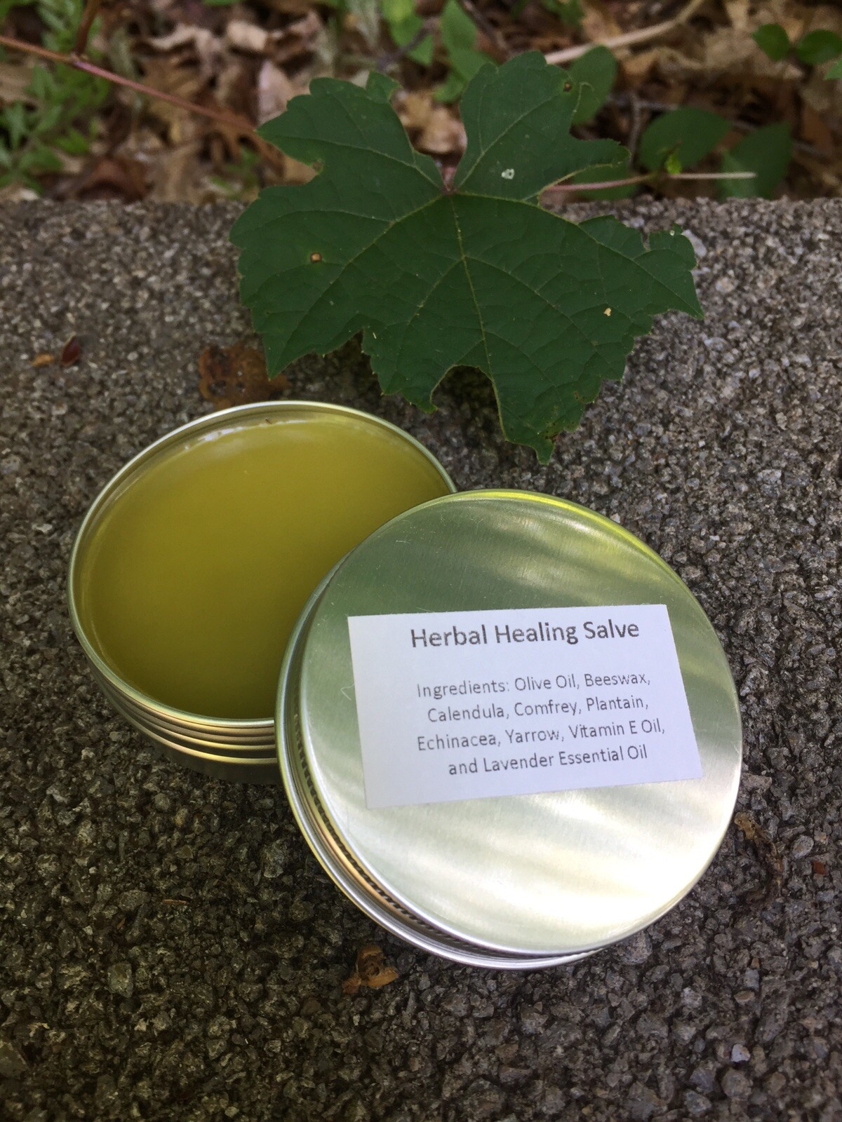 Herbal Healing Salve Calendula, Comfrey, Plantain, Echinacea, Yarrow, Vitamin E