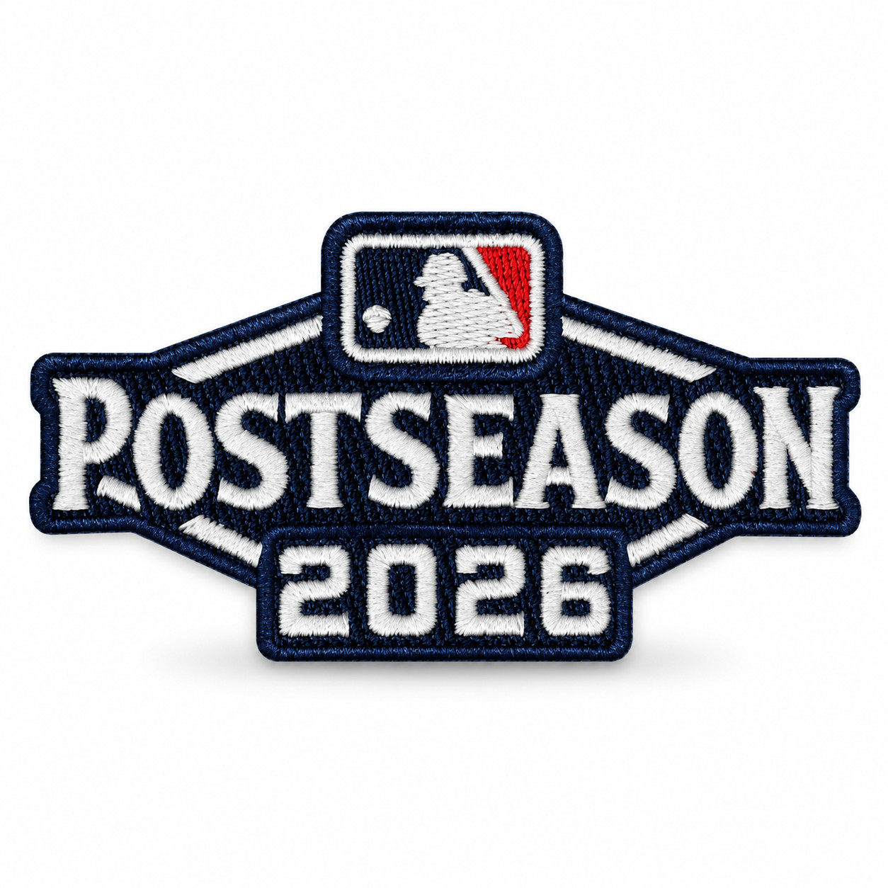 2026 Post Season Patch Larger 4x2 Inch Official MLB Logo For Caps or Jerseys 2026 Post Season Patch Larger 4x2 Inch Official MLB Logo For Caps or Jerseys