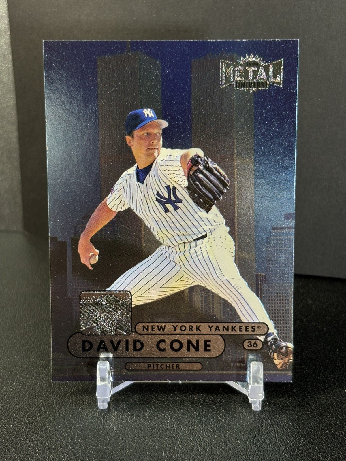 1998 Skybox Metal Universe #114 David Cone (WTC Twin Towers) Yankees See photos 1998 Skybox Metal Universe #114 David Cone (WTC Twin Towers) Yankees See photos