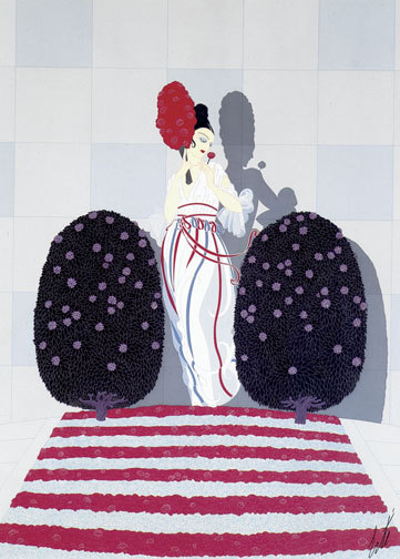 Lafayette 22x30 Art Deco Print by Erte