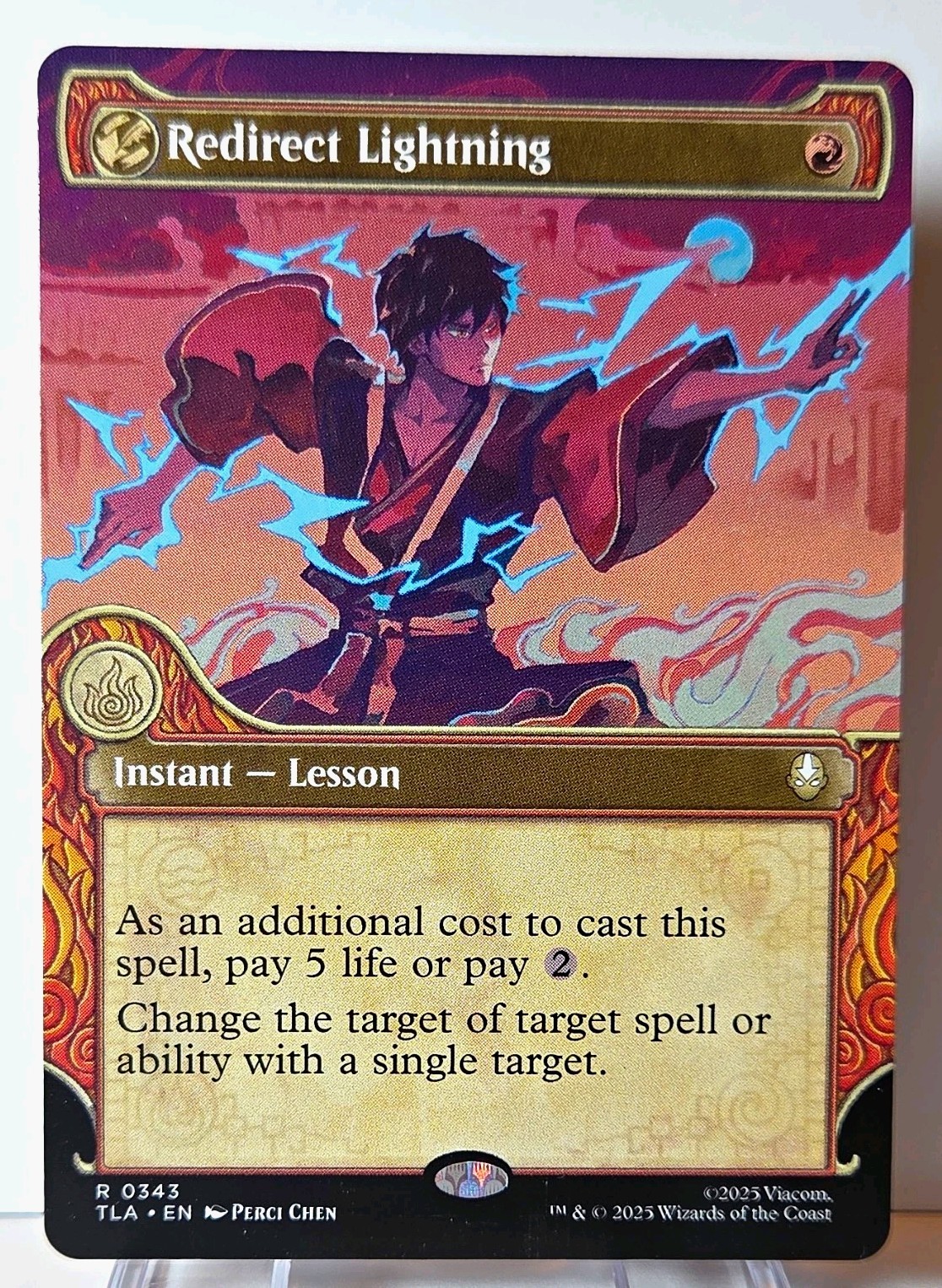 Redirect Lightning - MTG Avatar: The Last Airbender - (Borderless) Alt Art #343