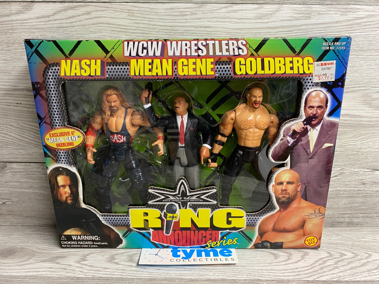 ToyBiz Ring Announcer Series WCW Wrestlers SCOTT STEINER MICHAEL BUFFER DDP New