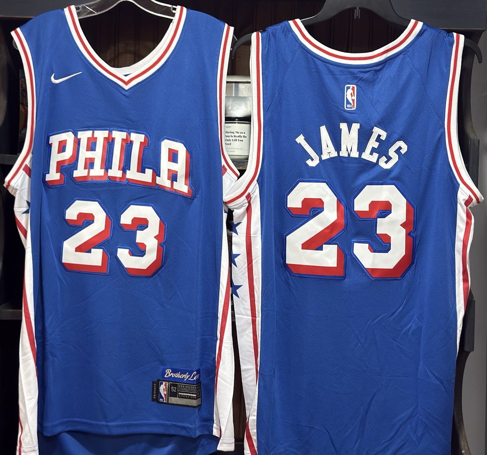 Replica Philadelphia 76ers LeBron James #23 NBA Basketball Jersey Blue