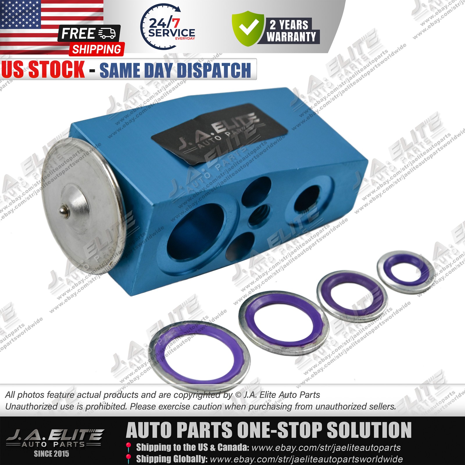 A/C Expansion Valve & Gaskets fit Maserati Levante Ghibli Quattroporte (2014-18)