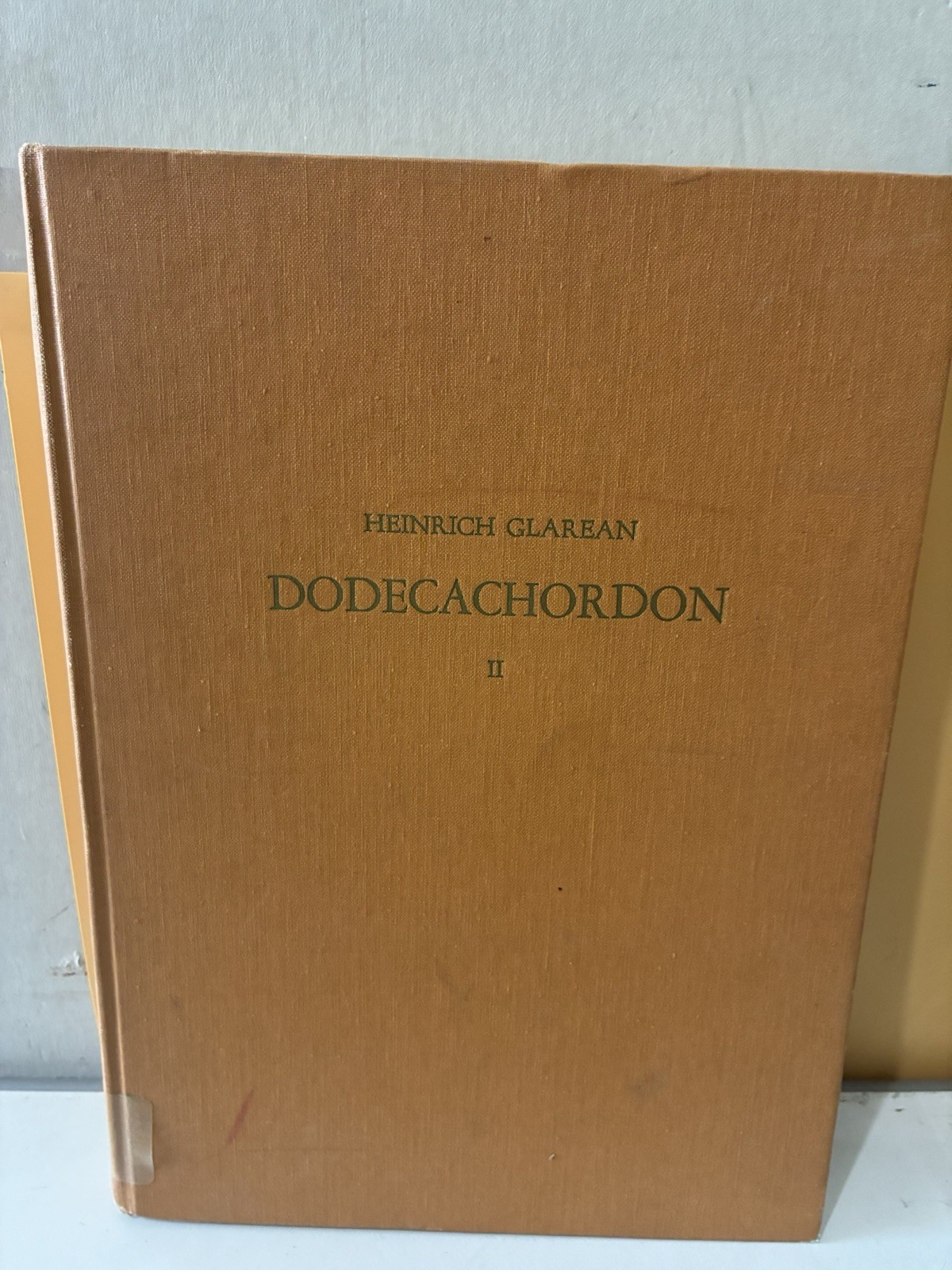 Heinrich Glarean : Dodecachordon Volume 2 Only Hardcover 1965 - Ex Library