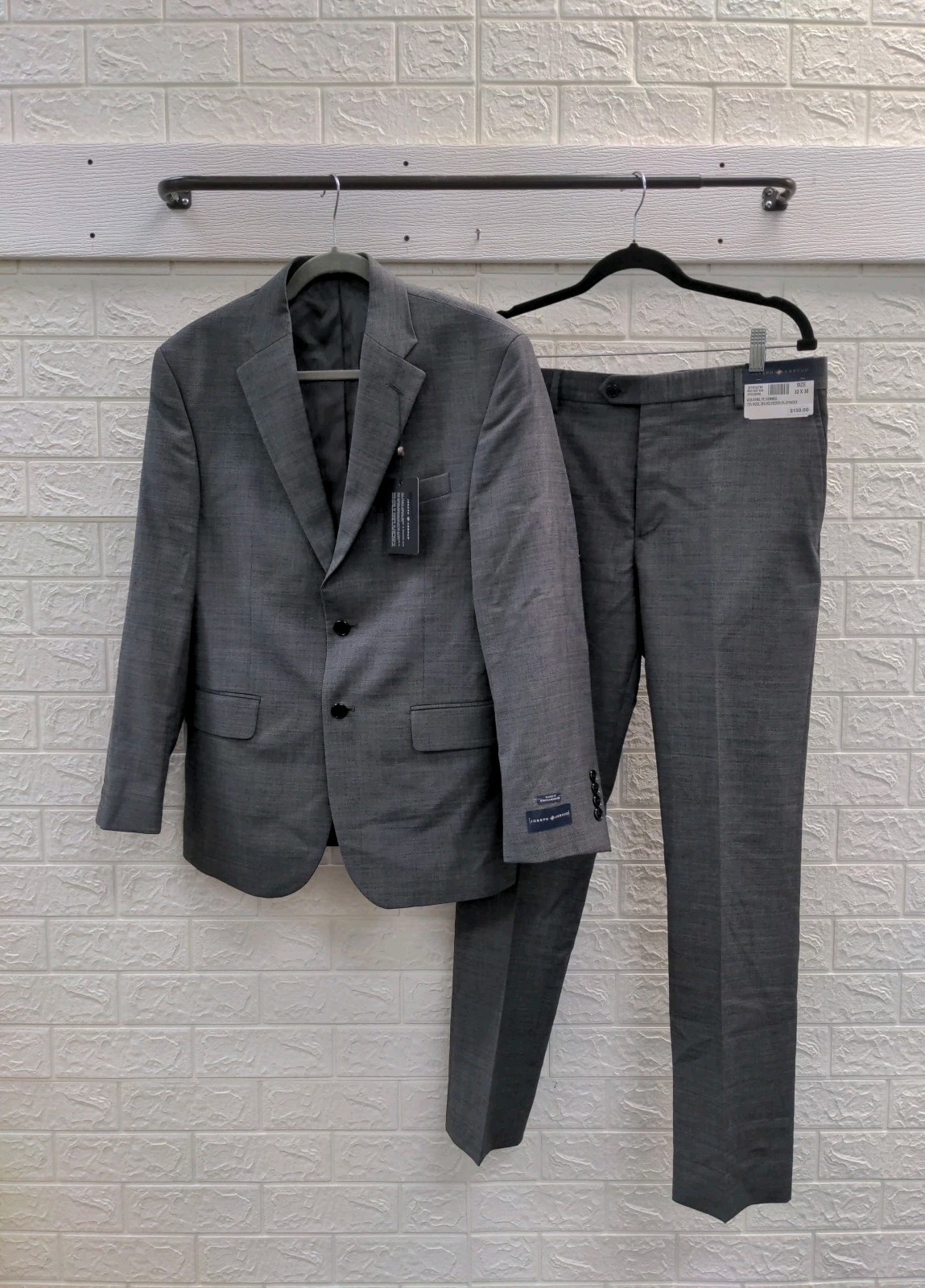 New Joseph Abboud Wool Blend Suit Jacket & Pants Sz 38S 32x30 New Joseph Abboud Wool Blend Suit Jacket & Pants Sz 38S 32x30