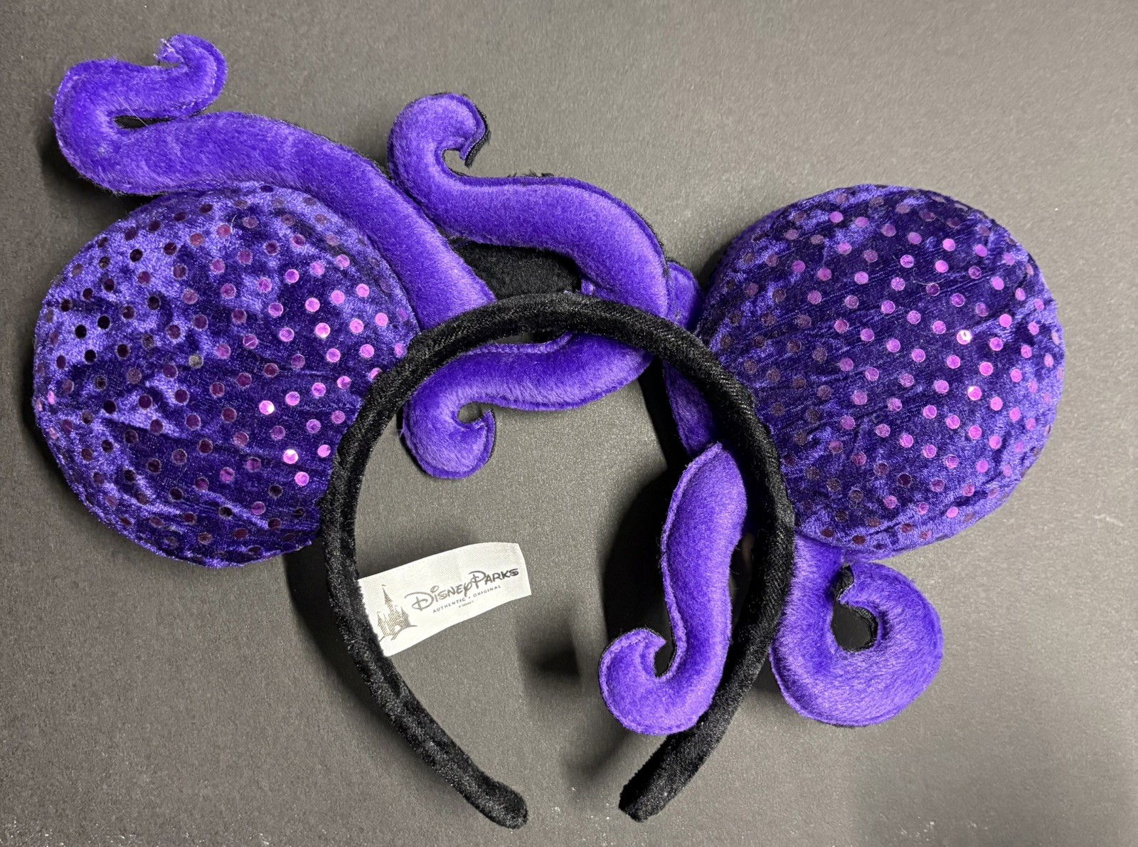 Rare Disney Parks Ears The Little Mermaid Ursula Black & Purple Headband Rare Disney Parks Ears The Little Mermaid Ursula Black & Purple Headband