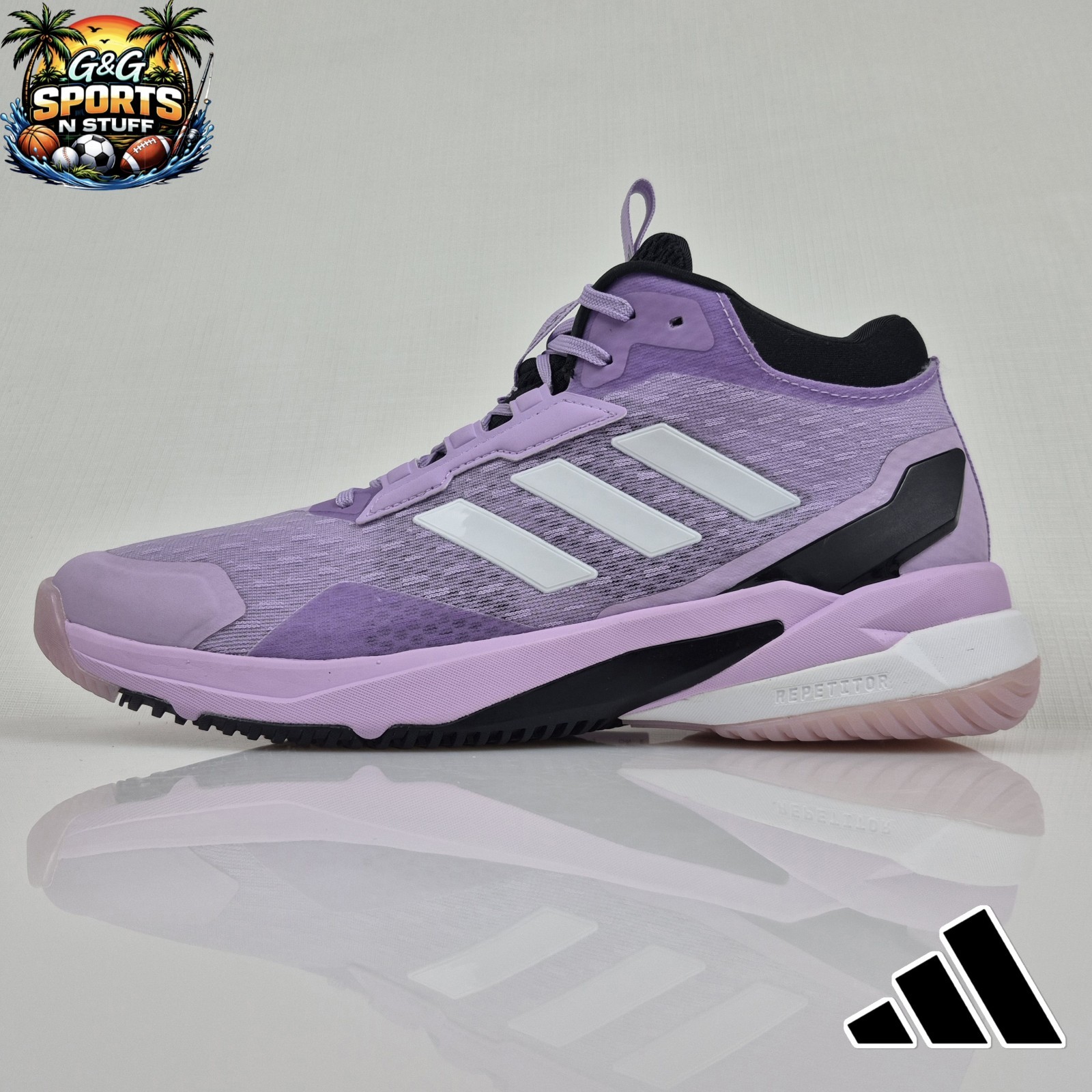 Adidas CRAZYFLIGHT 6 MID Women\'s Size 8.5 Purple HP7031 Adidas CRAZYFLIGHT 6 MID Women\'s Size 8.5 Purple HP7031