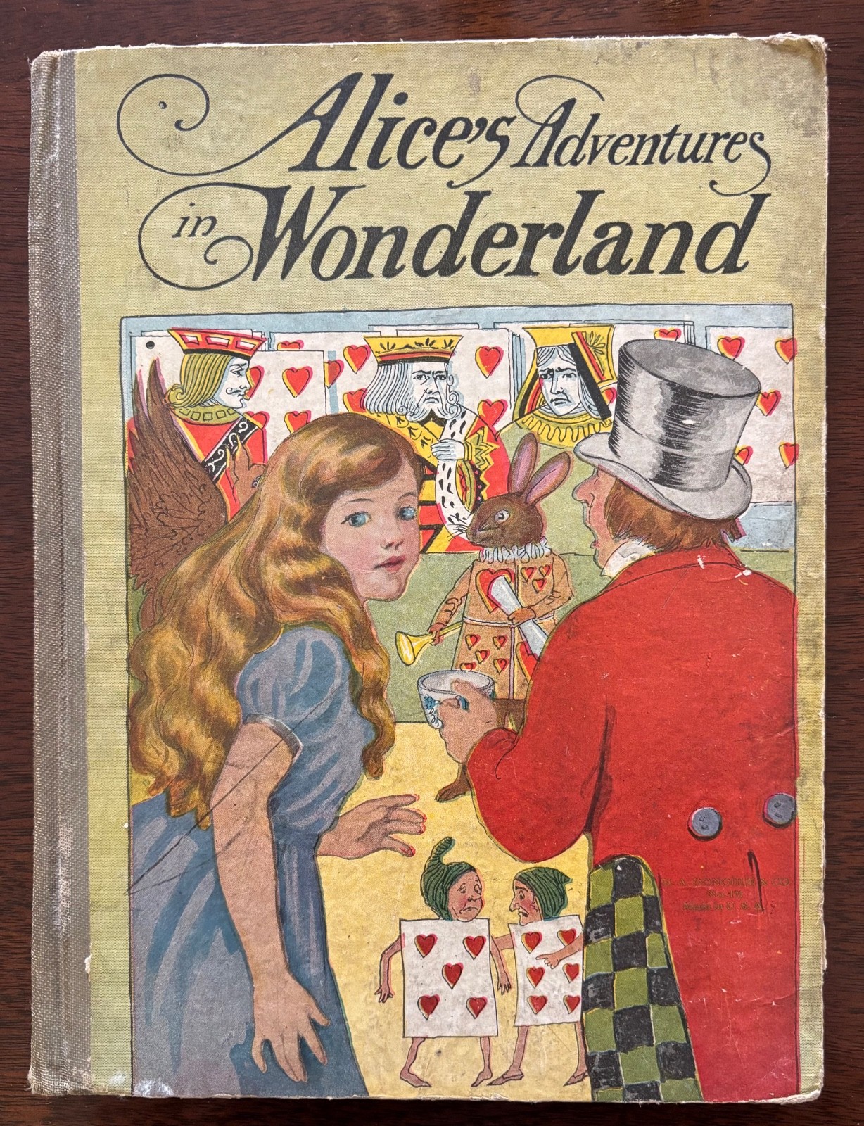 Antique Alice\'s Adventures in Wonderland M. A. Donohue No. 191- Circa 1904