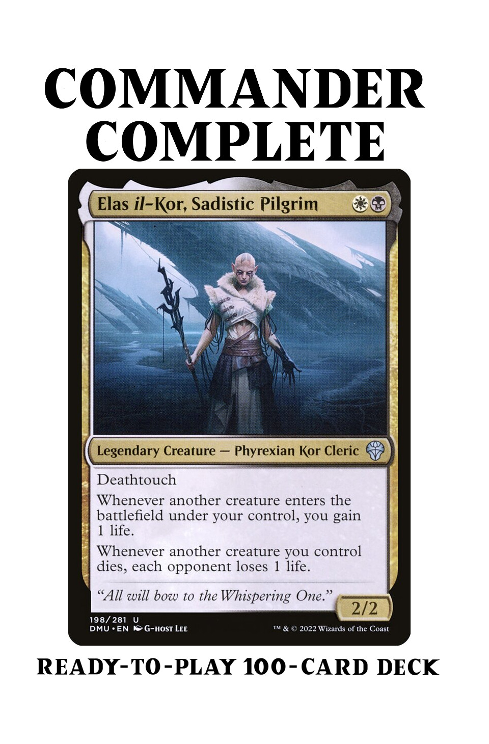 Elas il-Kor, Sadistic Pilgrim CREATURE SACRIFICE Magic MTG Custom Commander Deck