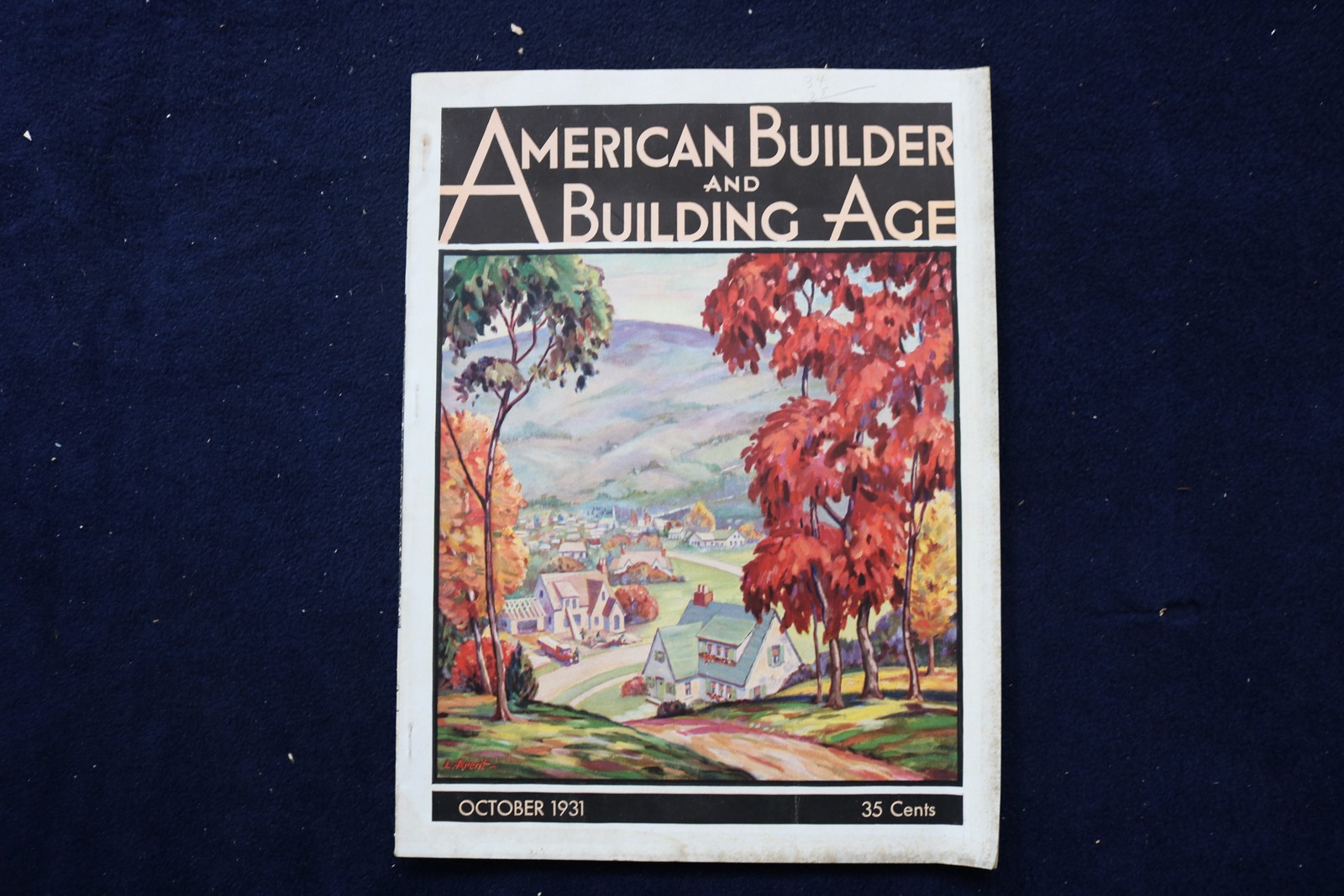 1931 OCTOBER AMERICAN BUILDER MAGAZINE - A BEAUTIFUL HOME COVER - E 32151