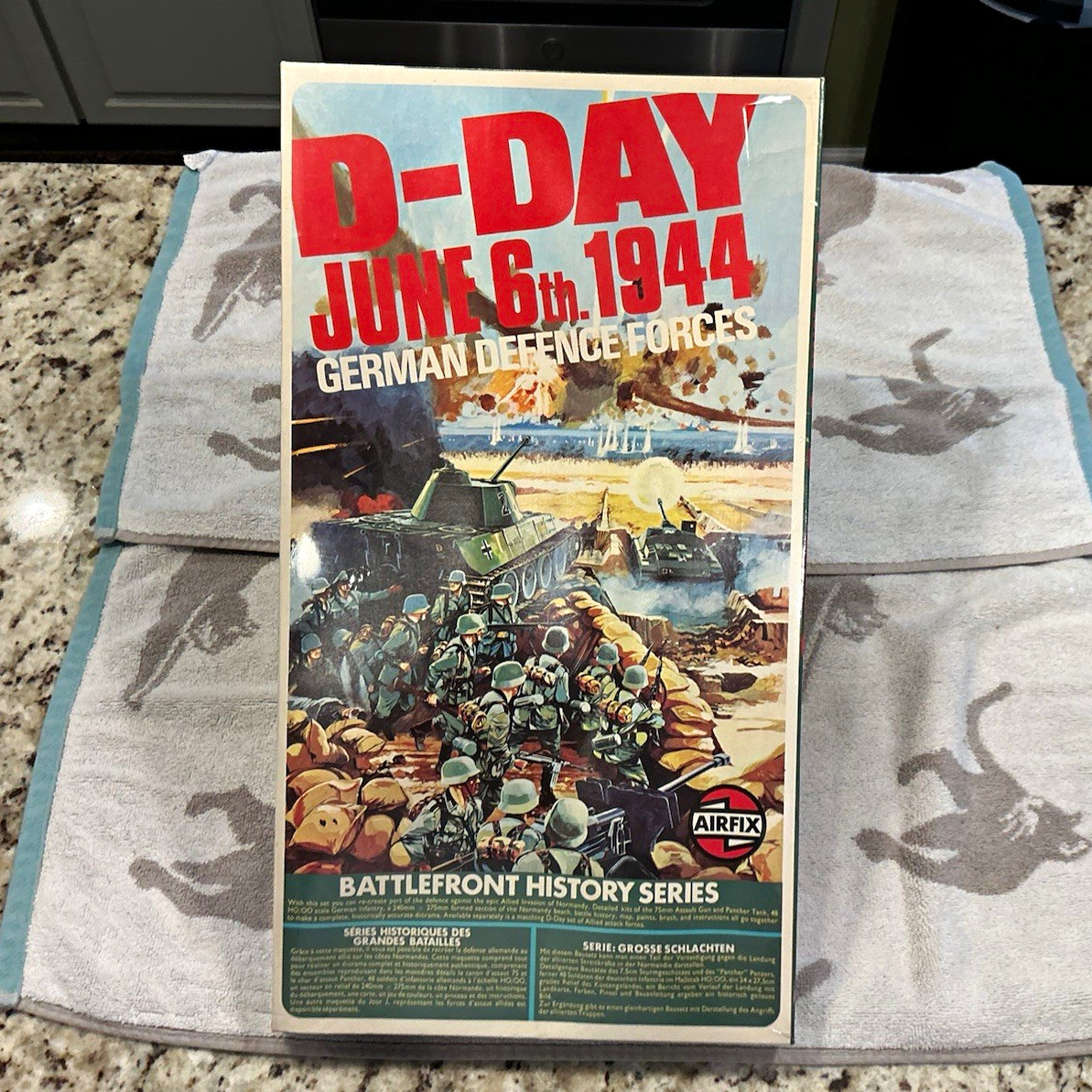 Vintage Airfix HO Battlefront D-Day June 6th 1944 German Defense Forces Diorama 