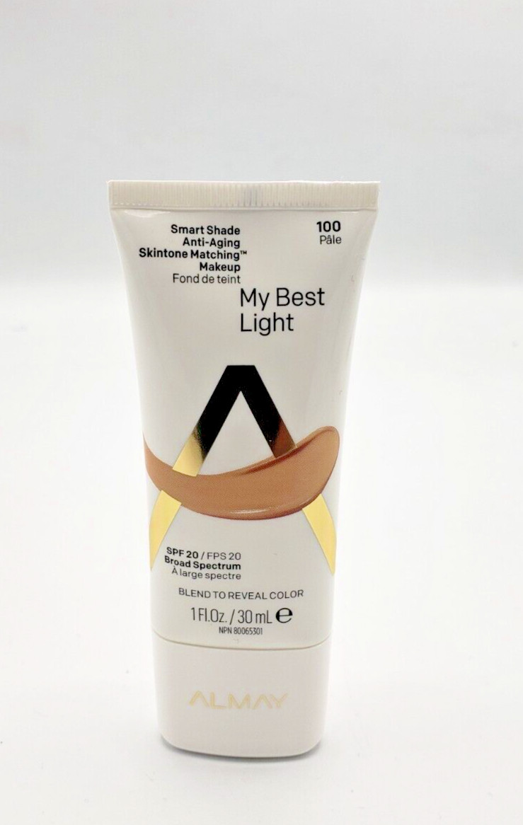 NEW Almay My Best Light Smart Shade Makeup- 100 Pale NEW Almay My Best Light Smart Shade Makeup- 100 Pale