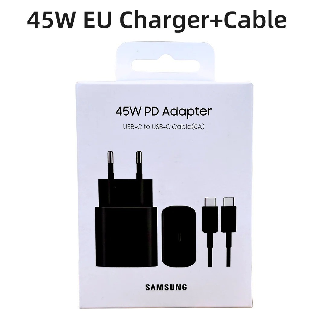 Original Samsung Charger 45W Super Fast Charge EU CERTIFIED Adapter For Galaxy Z