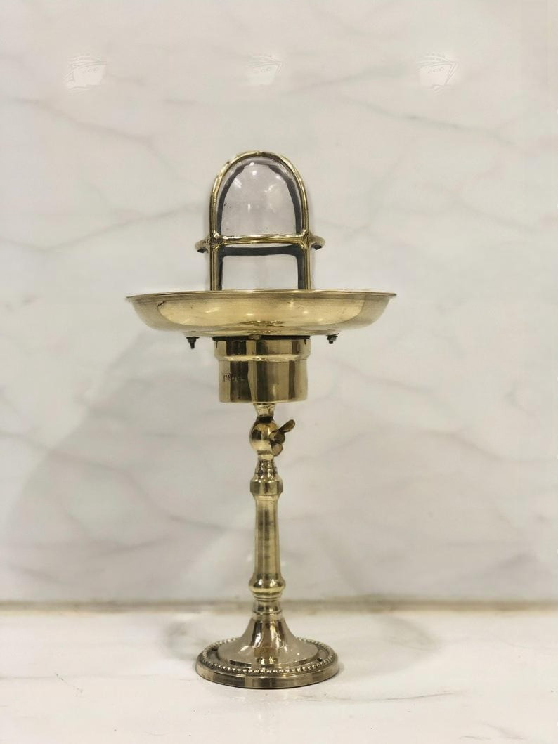 Solid Brass Nautical Table Lamp Maritime Desk Light Home Decor Accent Lamp