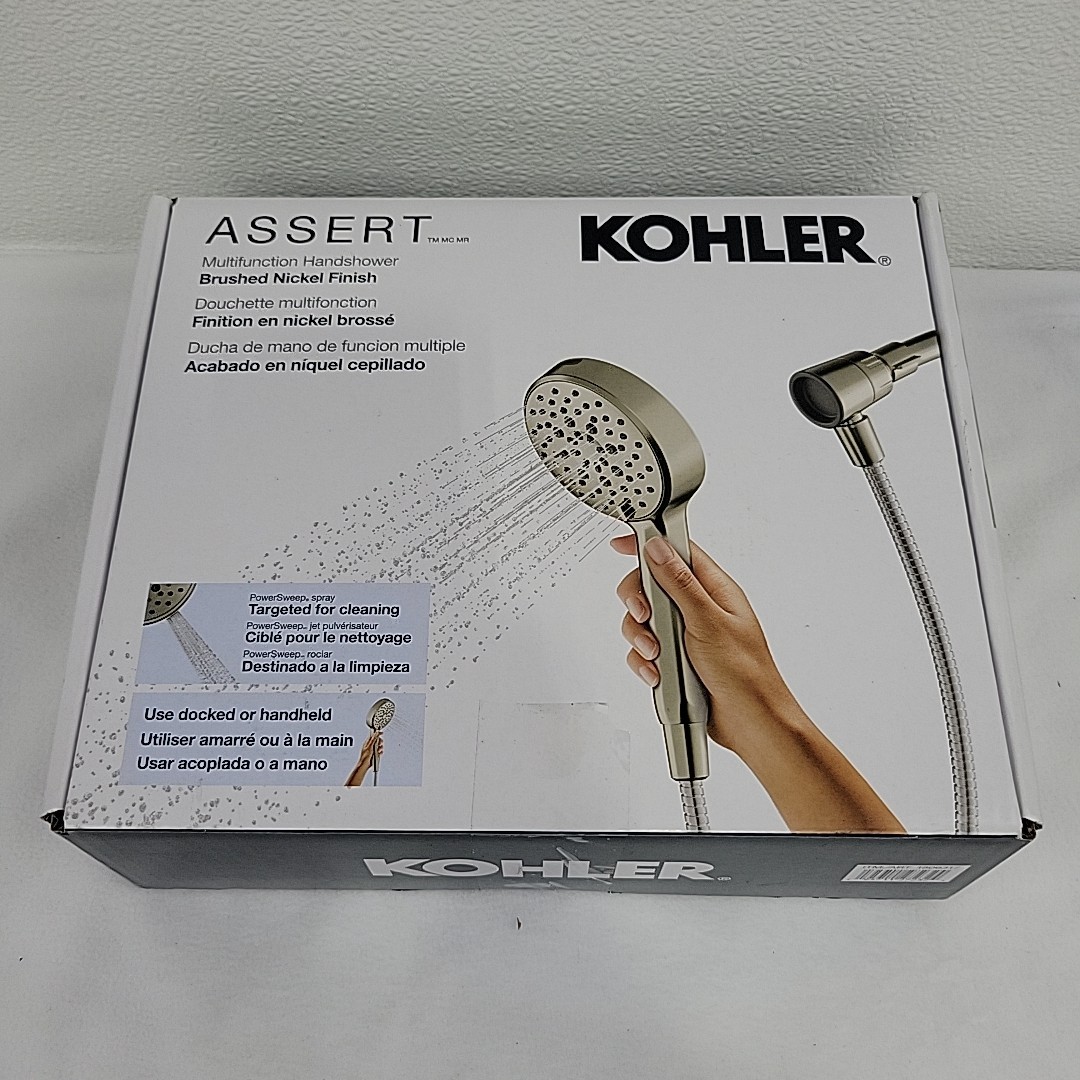 Kohler Assert Multifunction Handshower – Brushed Nickel Finish R38755-G-BN Kohler Assert Multifunction Handshower – Brushed Nickel Finish R38755-G-BN