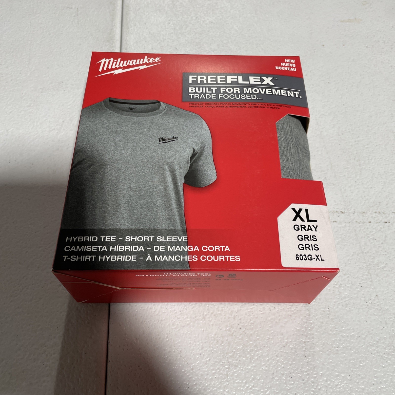 Milwaukee Men’s Short Sleeve Work Flex Shirt Size XL 603g-xl Milwaukee Men’s Short Sleeve Work Flex Shirt Size XL 603g-xl