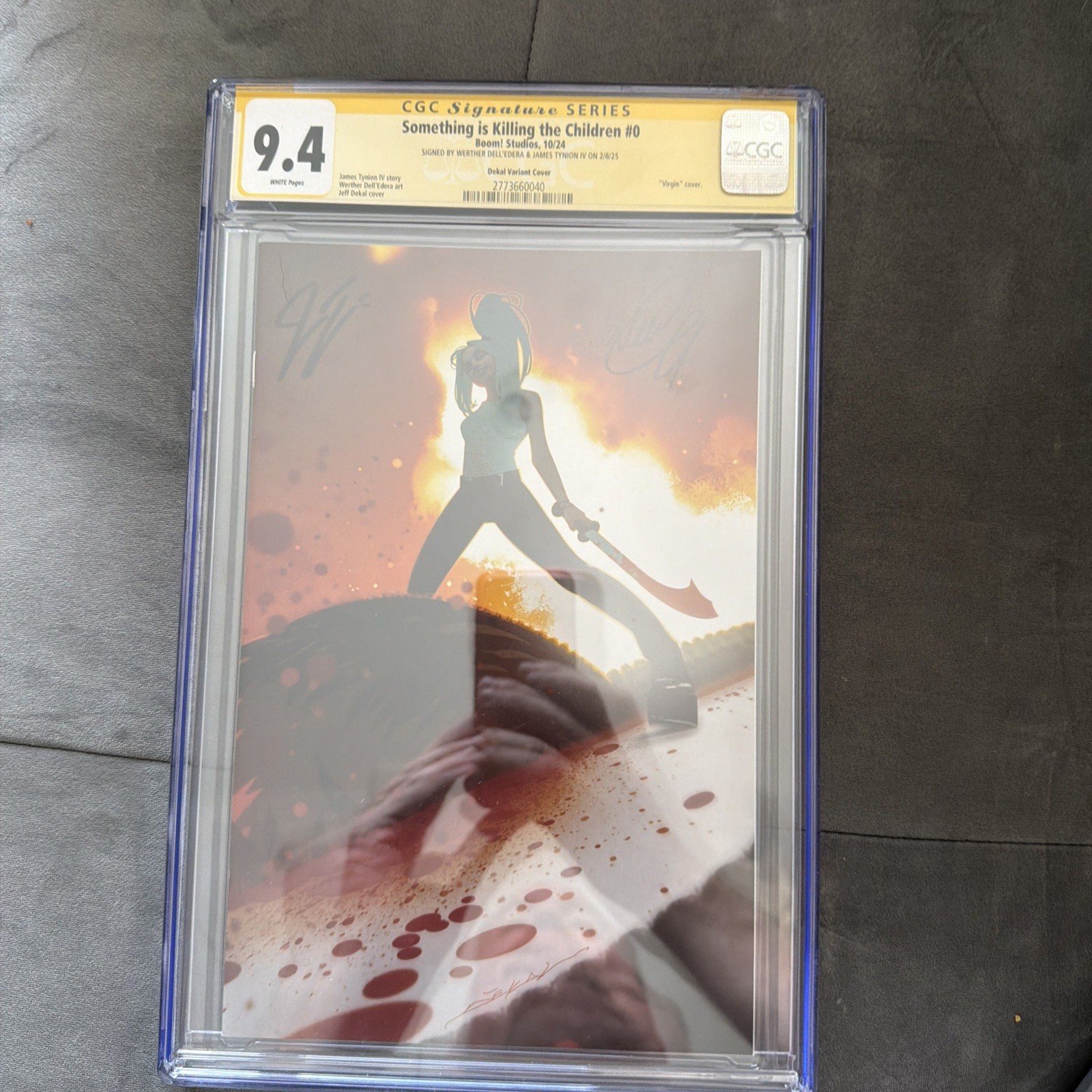 Something is Killing the Children #0 CGC Dekal Variant Signed Dell'Edera Ty…