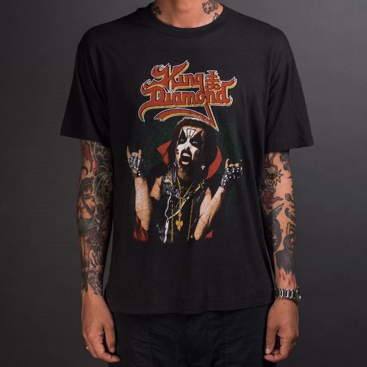 Vtg 1987 King Diamond North American Tour T-Shirt classic style Unisex S-5XL