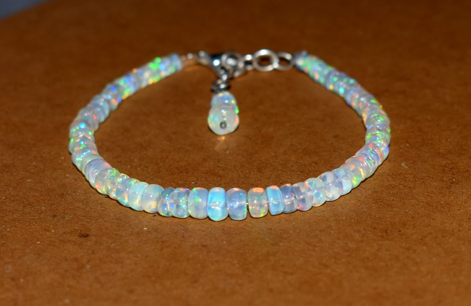 Natural Ethiopian Opal Wello Fire Opal Gemstone Beads 7.5\ Natural Ethiopian Opal Wello Fire Opal Gemstone Beads 7.5\