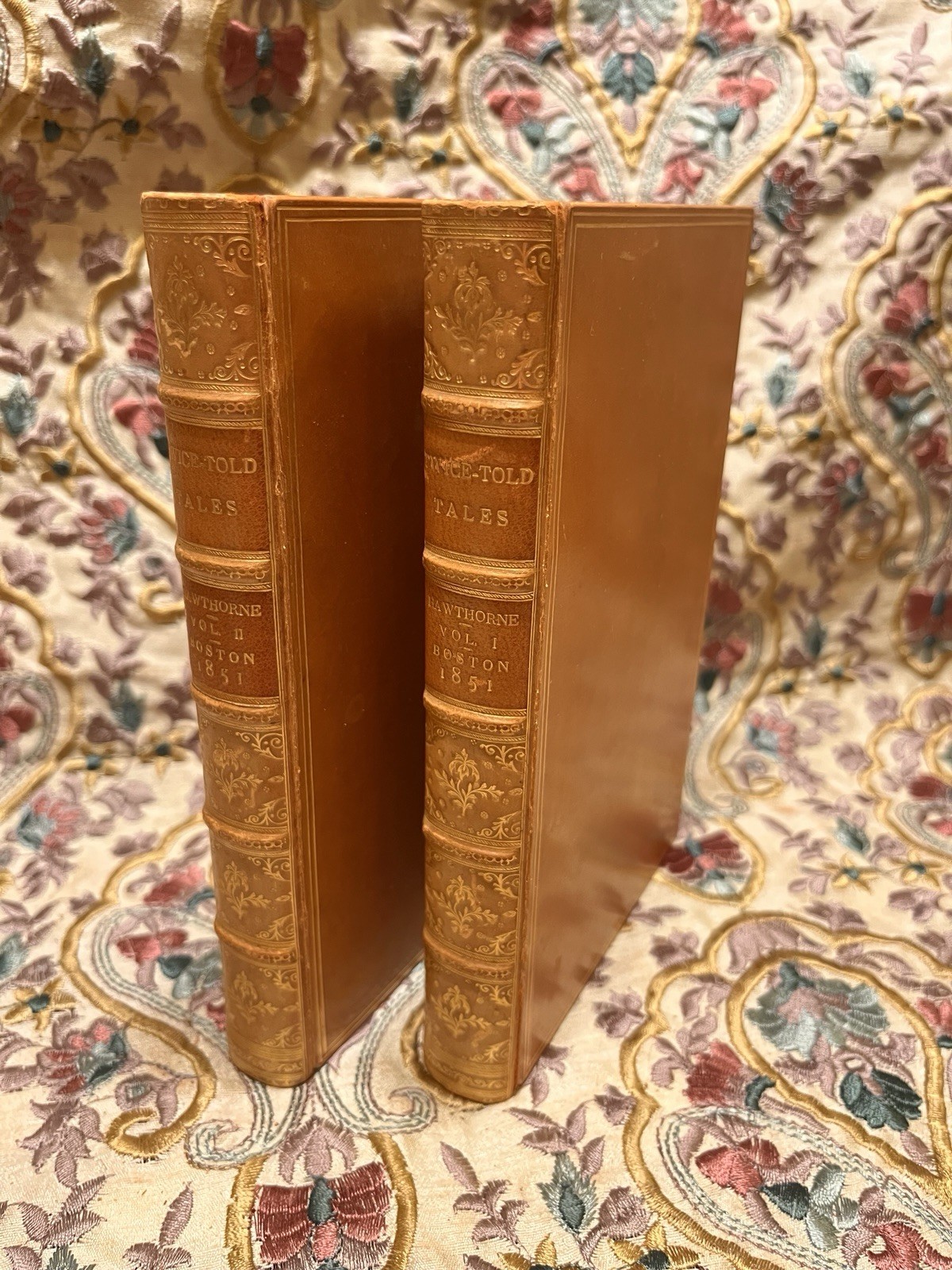 Twice-Told Tales by Nathaniel Hawthorne (1851) | Fine Riviere Leather Binding