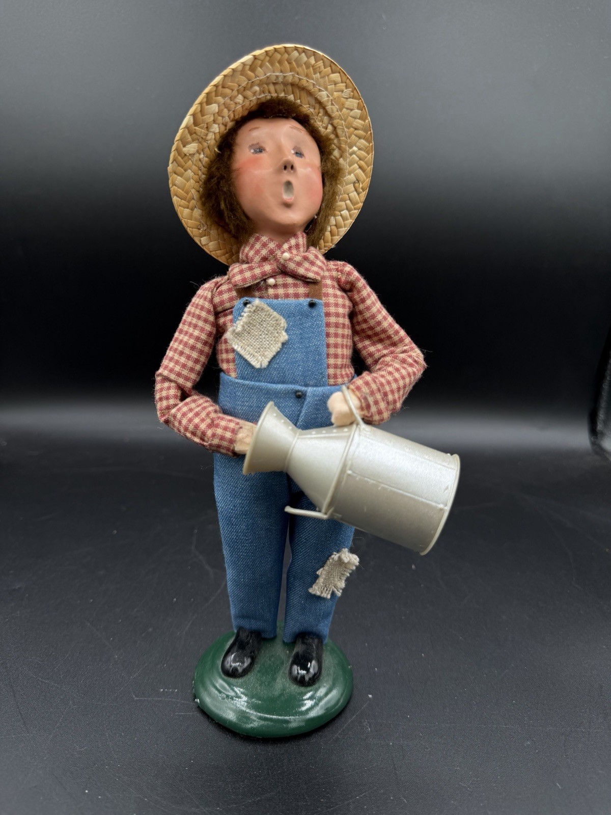 🌾🍂 Byers Choice Caroler 2007 Harvest Boy Signed By Joyce Byers Collectible