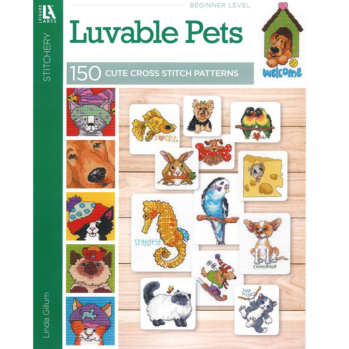 Leisure Arts Cross Stitch Luvable Pets Bk