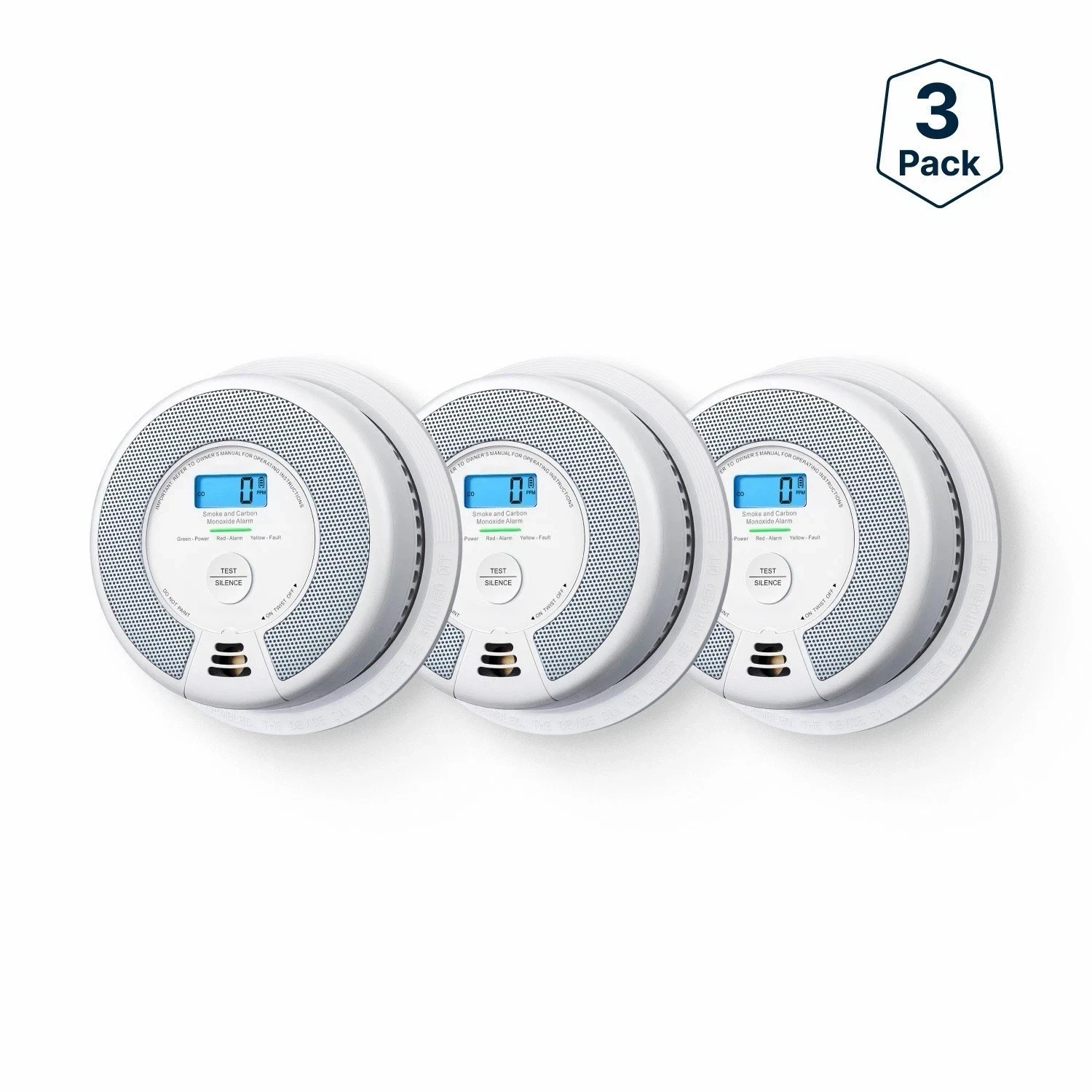 X-SENSE SC07-WX WI-FI COMBINATION SMOKE & CARBON MONOXIDE ALARM - 3 PACK - USED X-SENSE SC07-WX WI-FI COMBINATION SMOKE & CARBON MONOXIDE ALARM - 3 PACK - USED