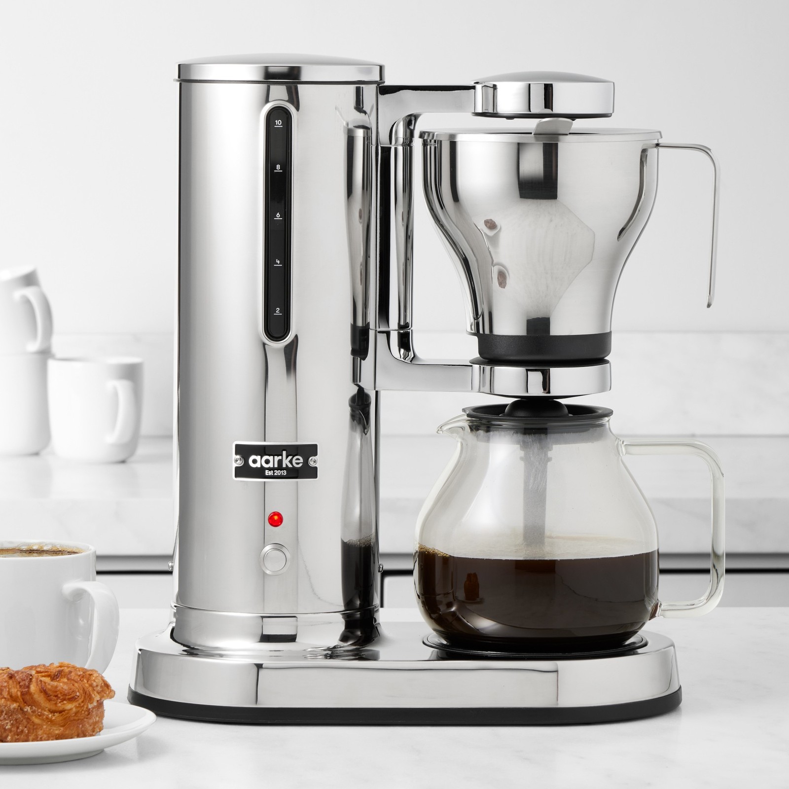 Aarke Coffee Maker, 10-Cup with Brushed Stainless-Steel +100% Authentic Aarke Coffee Maker, 10-Cup with Brushed Stainless-Steel +100% Authentic