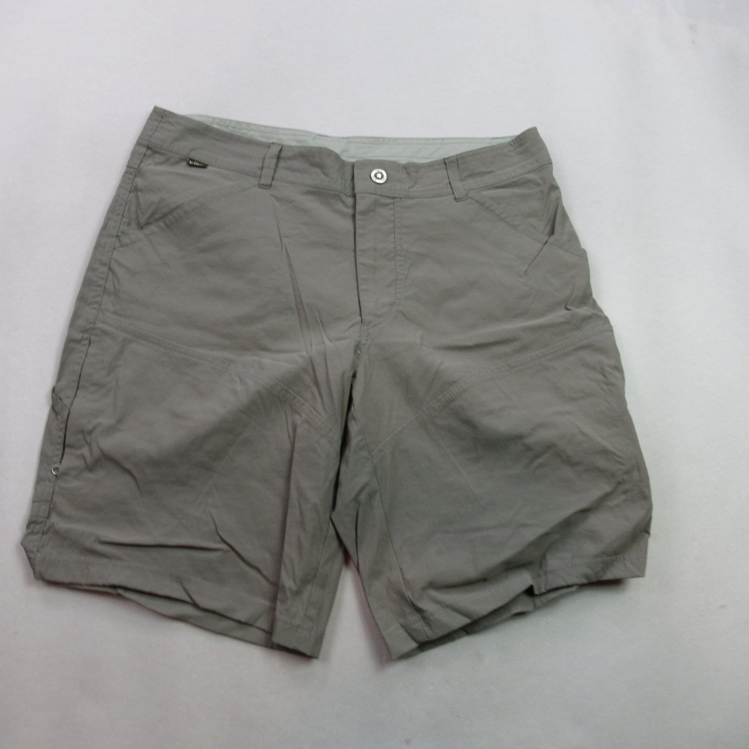 KÜHL Men\'s Size 35 Grey Nylon Spandex Outdoor Hiking Performance Shorts KÜHL Men\'s Size 35 Grey Nylon Spandex Outdoor Hiking Performance Shorts