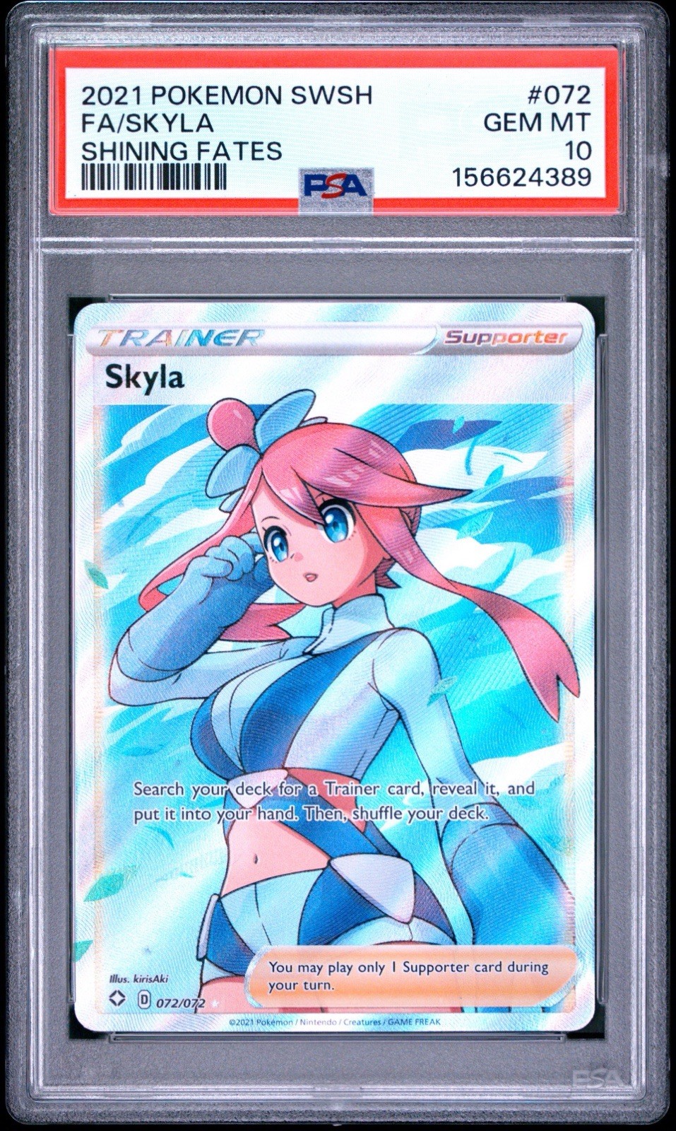 Skyla PSA 10 2021 Pokemon Sword & Shield Shining Fates #072 Skyla PSA 10 2021 Pokemon Sword & Shield Shining Fates #072