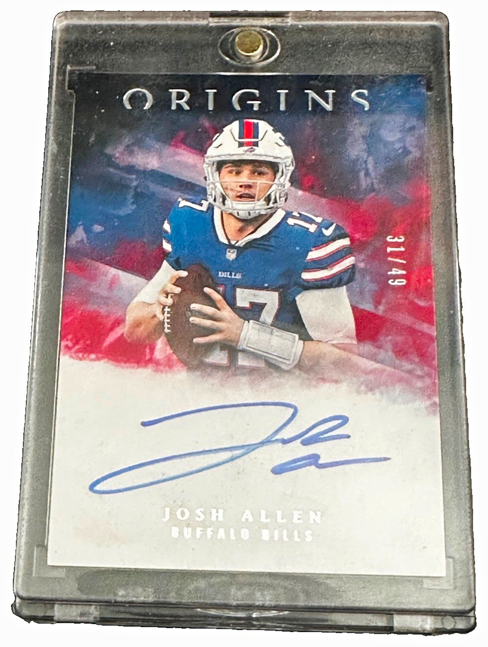 Panini 2018 Origins Rookie Autographs Josh Allen Bills Auto RA-JA 31/49 Panini 2018 Origins Rookie Autographs Josh Allen Bills Auto RA-JA 31/49