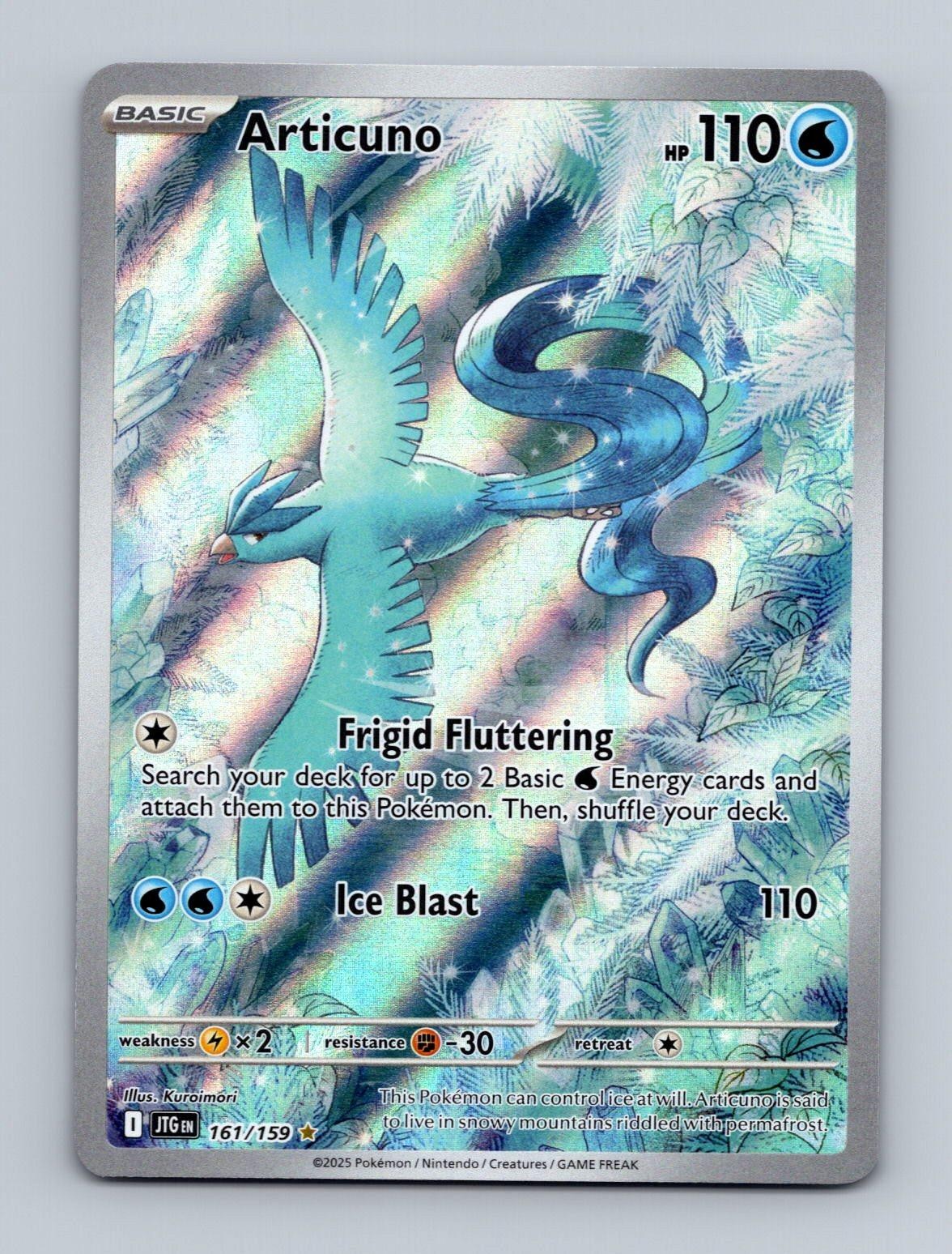 Articuno 161/159 Illustration Rare Journey Together Pokemon Holo Near Mint