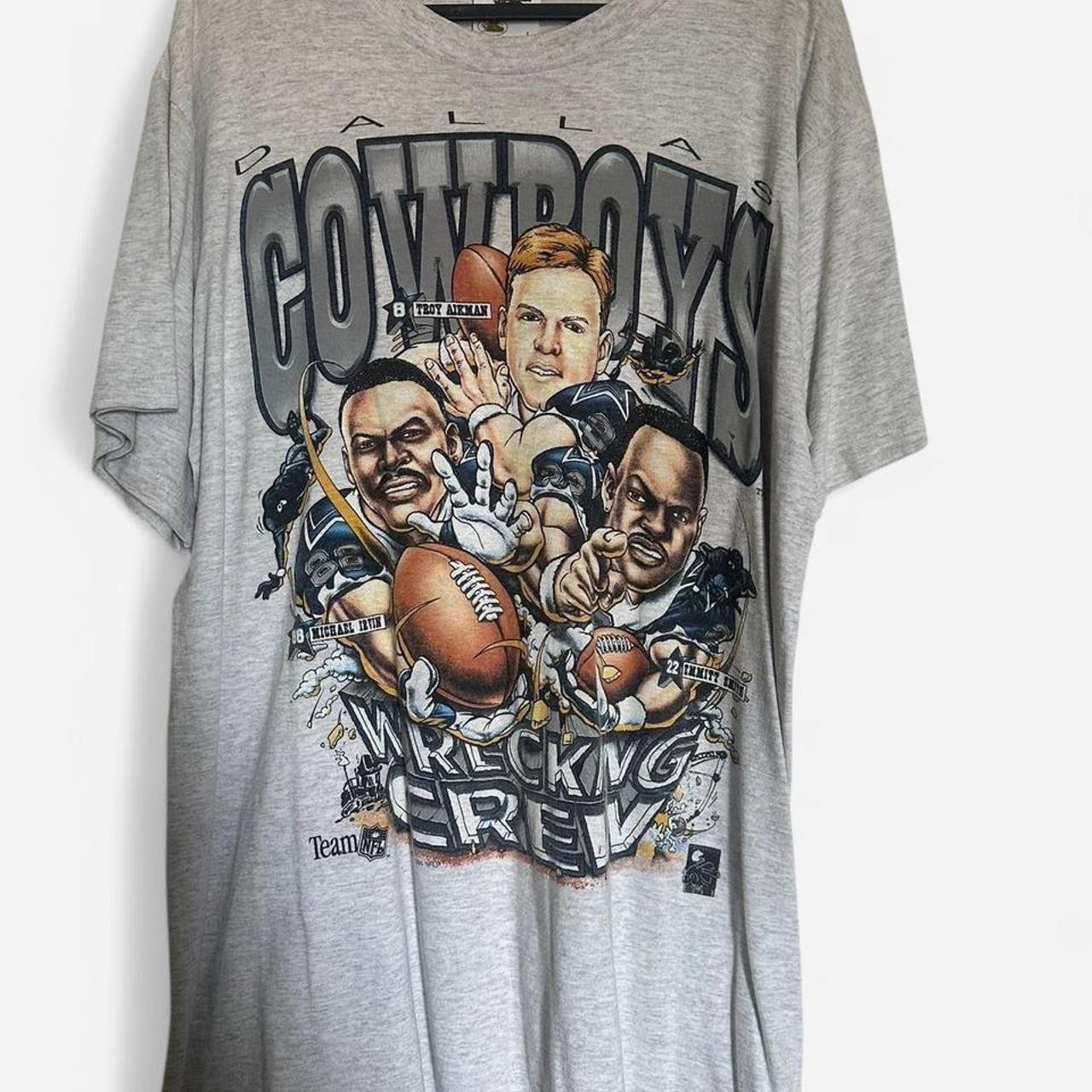 Dallas Cowboys Emmitt Smith, Michael Irvin, Troy aikman caricature shirt VK17393
