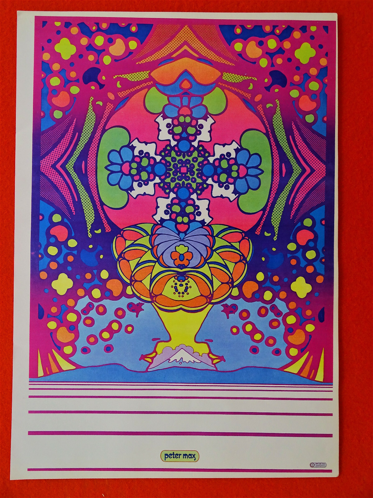 Vintage Peter Max mini-posters, 11 Vintage Peter Max mini-posters, 11