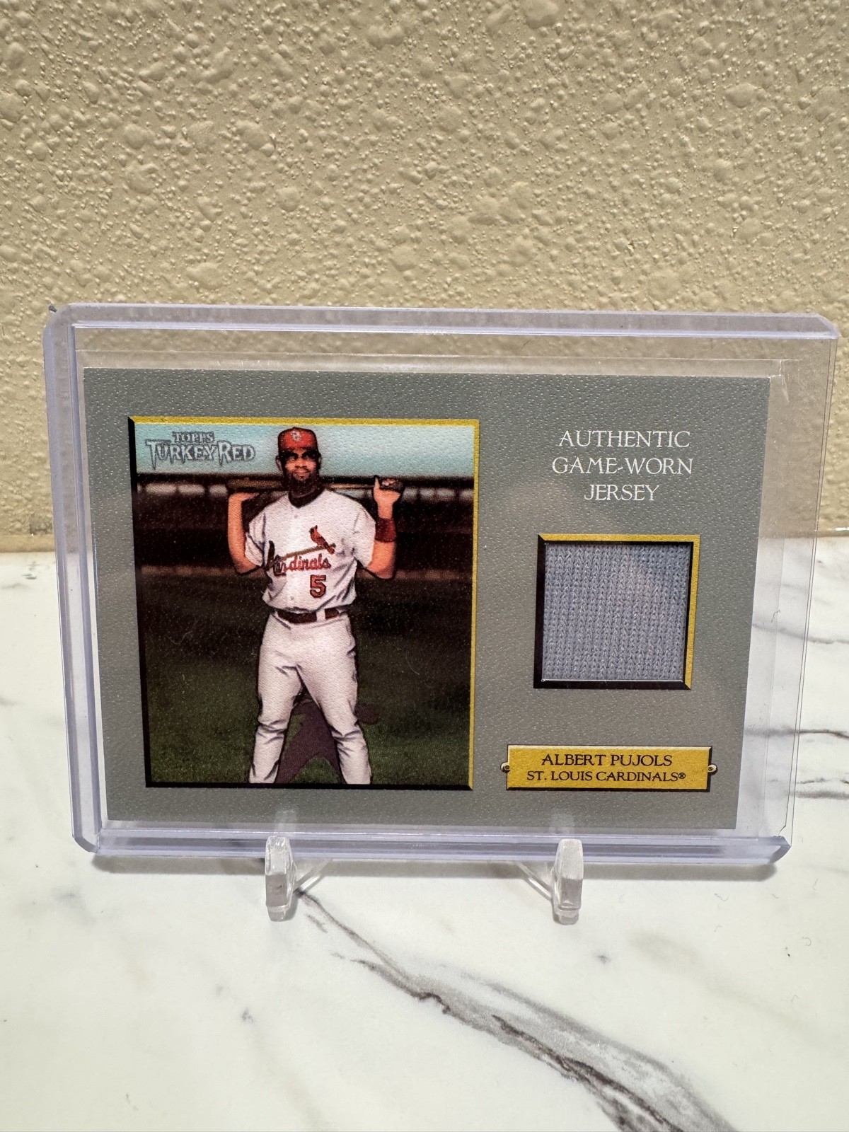 2006 Topps Turkey Red - Relics Albert Pujols #TRR-AP (MEM) 2006 Topps Turkey Red - Relics Albert Pujols #TRR-AP (MEM)