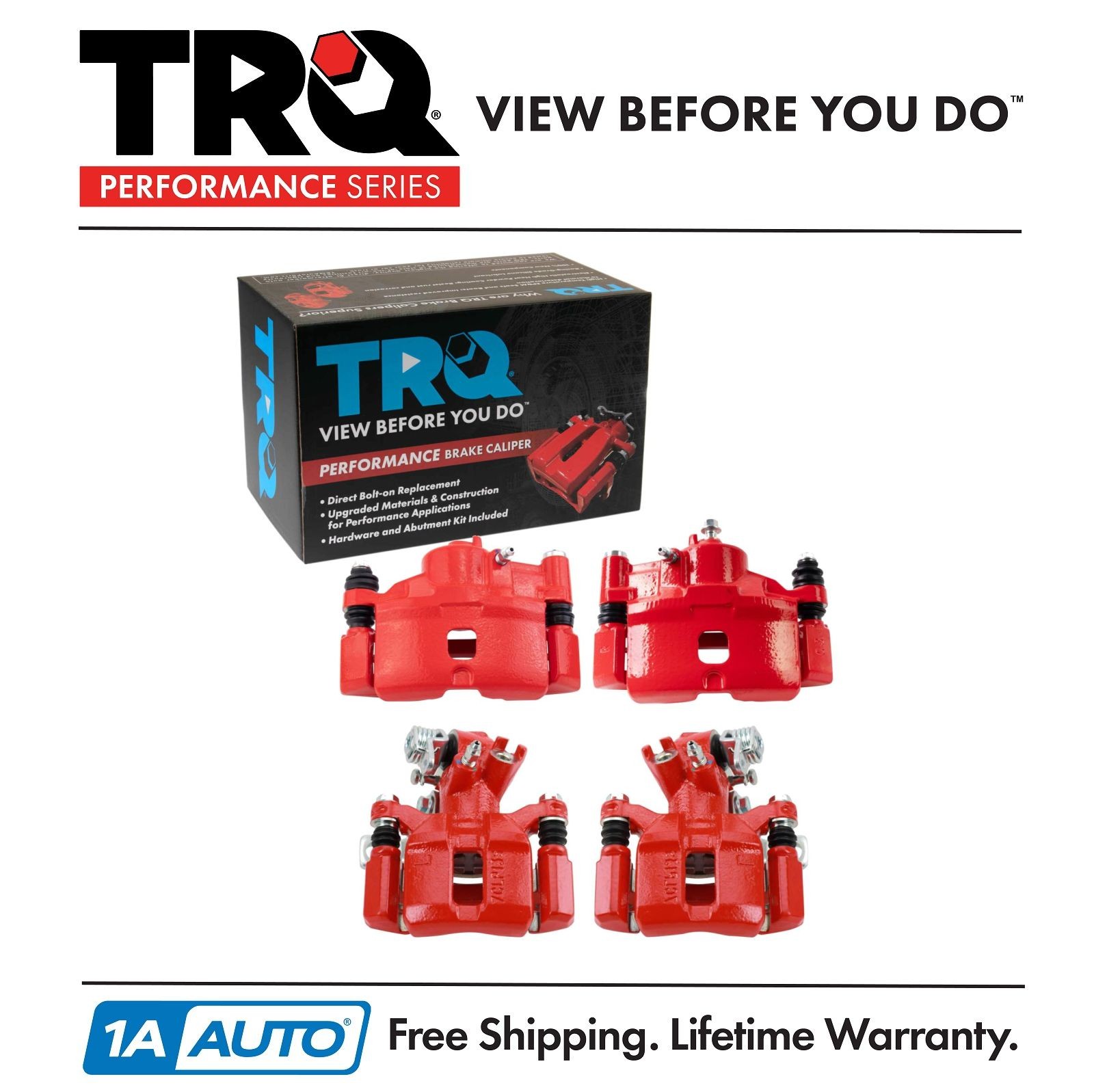 TRQ Performance Brake Caliper Set Performance Fits Honda