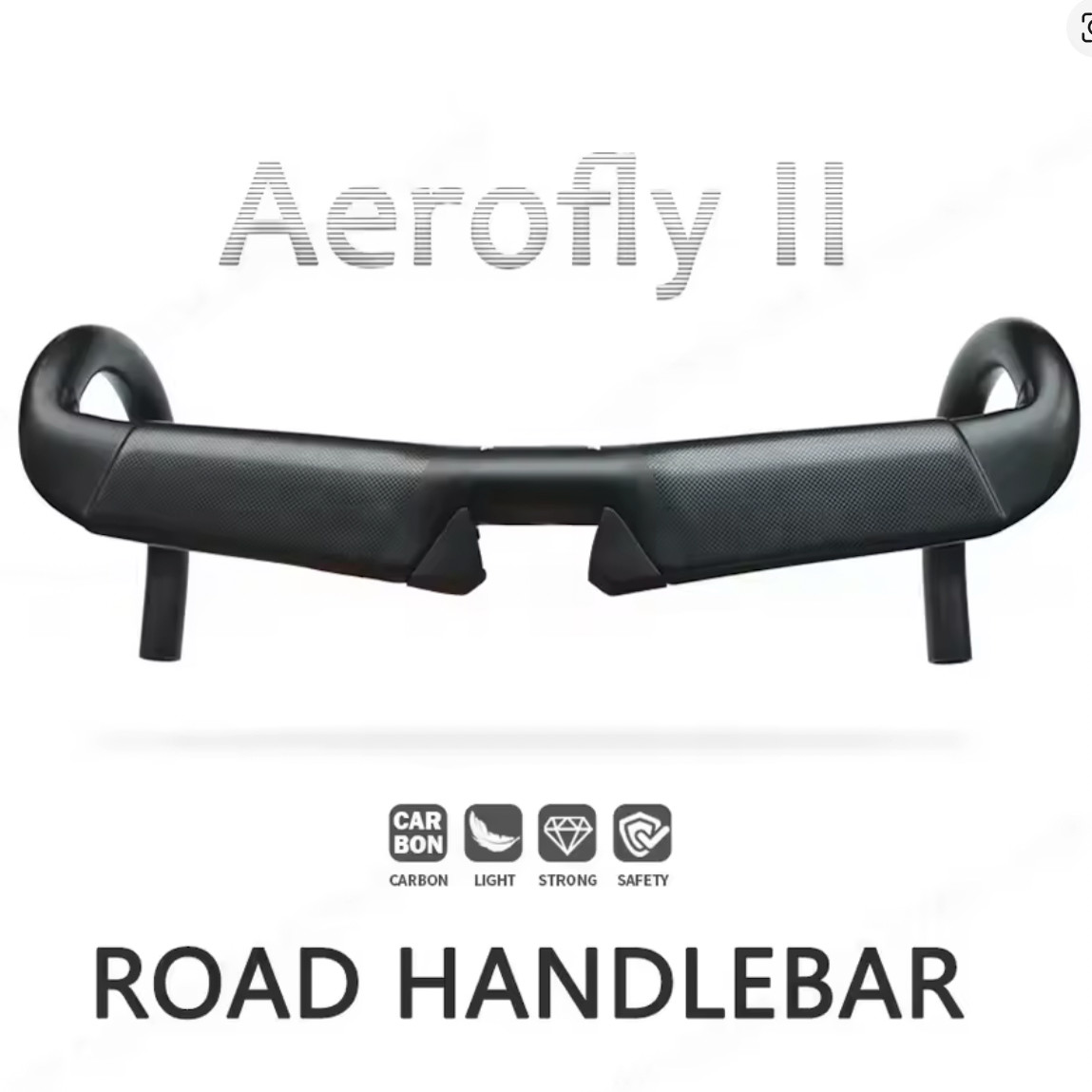 Carbon Road Bike Integrated Handlebar Aerofly II Size 380/400/420/440mm Carbon