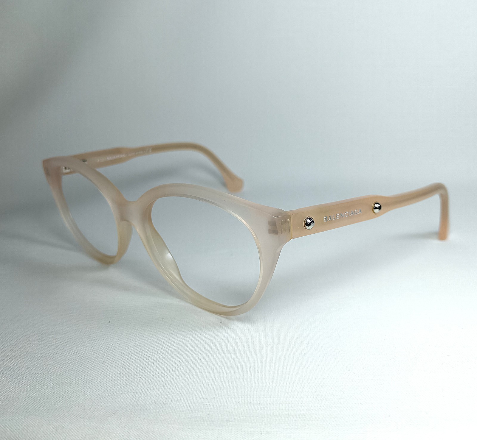 Eyeglasses, Cat Eye, oval, Scallop, BALENCIAGA, frames, New Old Stock